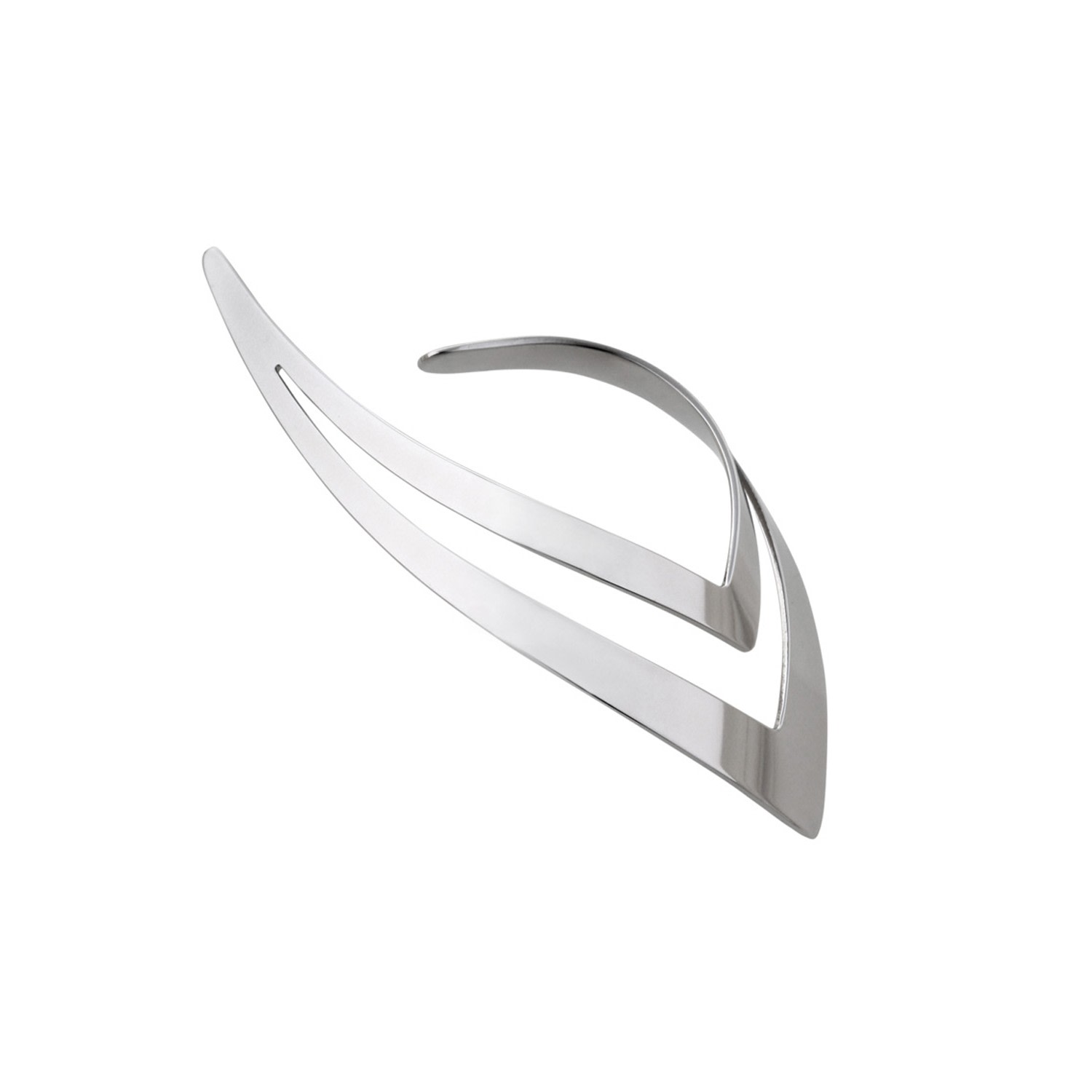 Hota Hota Jewellery Women's Silver Genesis Earring - High Polish - Right In Silver