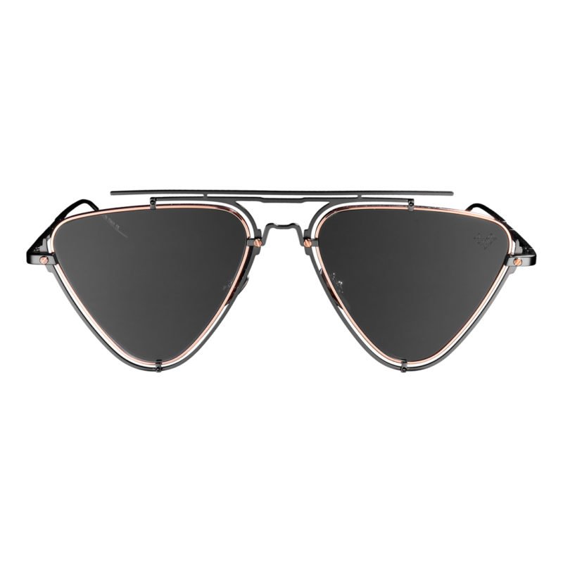 Women’s Grey The Dalia - Unisex - Dark Gun Metal Matte Frame Vysen Eyewear