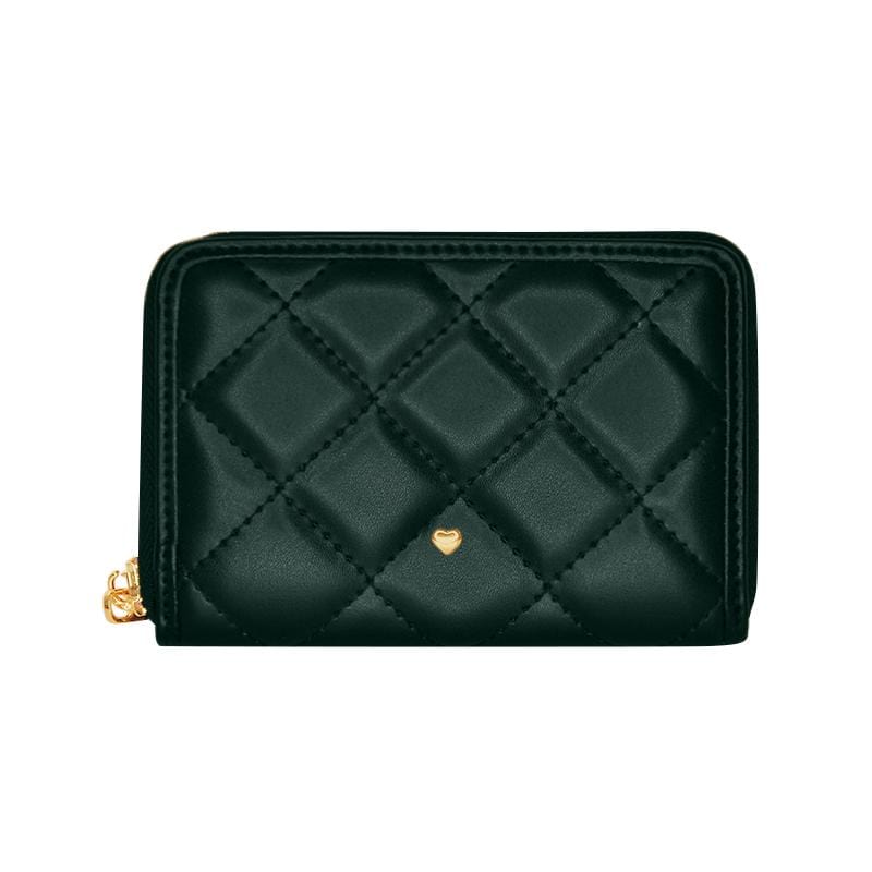 Women’s Green Quilted Atlas Purse - Emerald One Size Jlr London