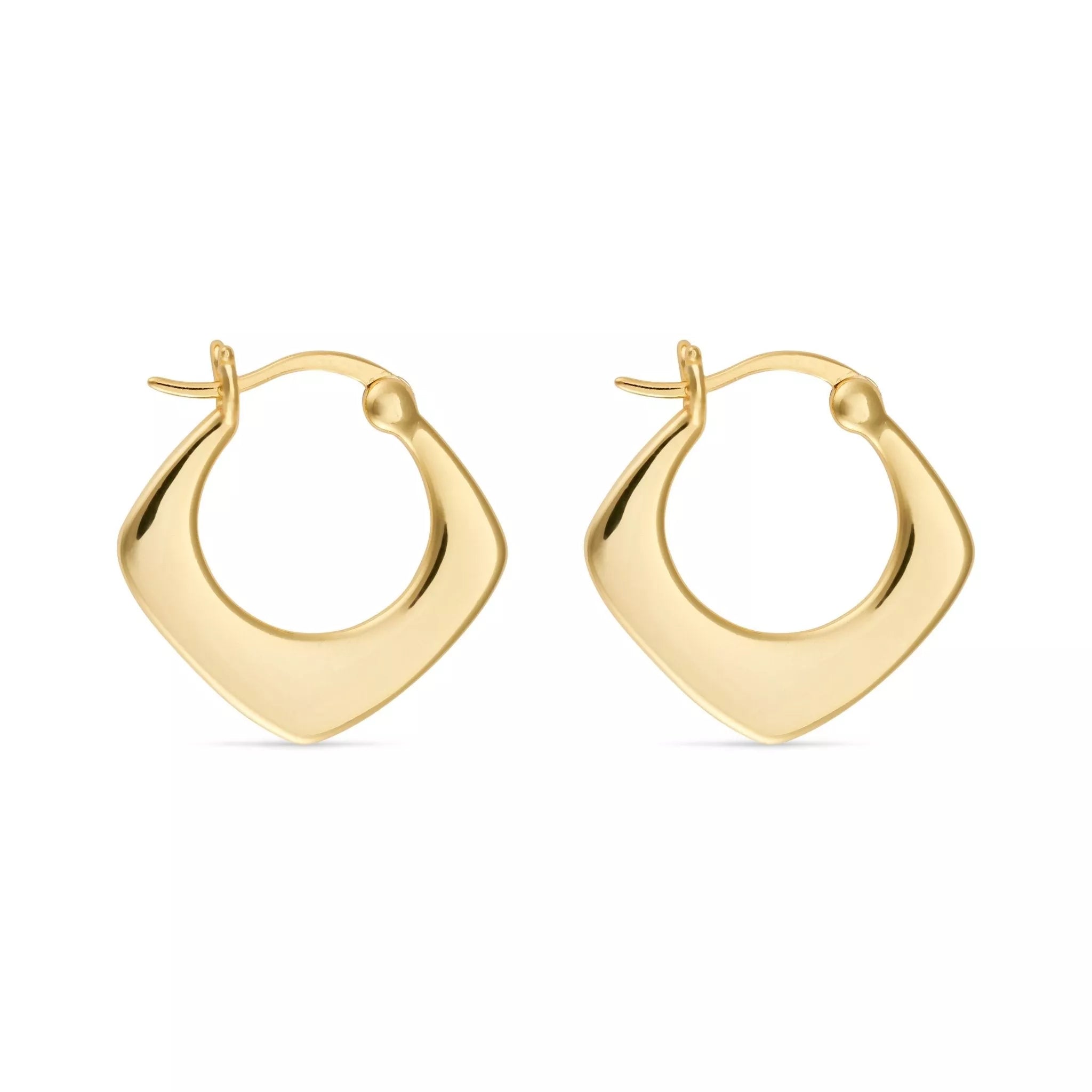 Elk & Bloom Women's Small Gold Geometric Hoops In Gold
