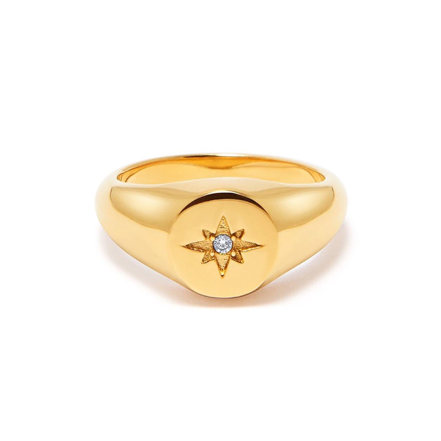 Women’s Skyfall Mini Starburst Ring In Gold Nialaya