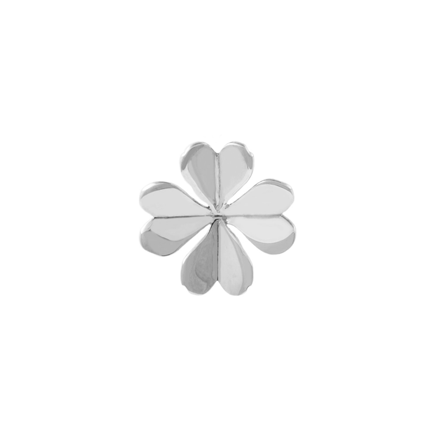 Lee Renee Men's Lucky Clover Lapel Pin – Silver In Silver