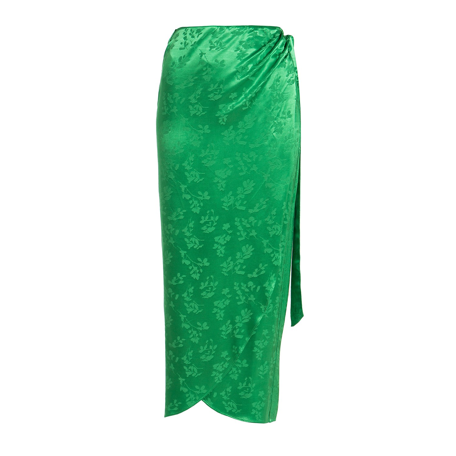 Women’s The Wrap-Skirt In Green Medium Roses are Red