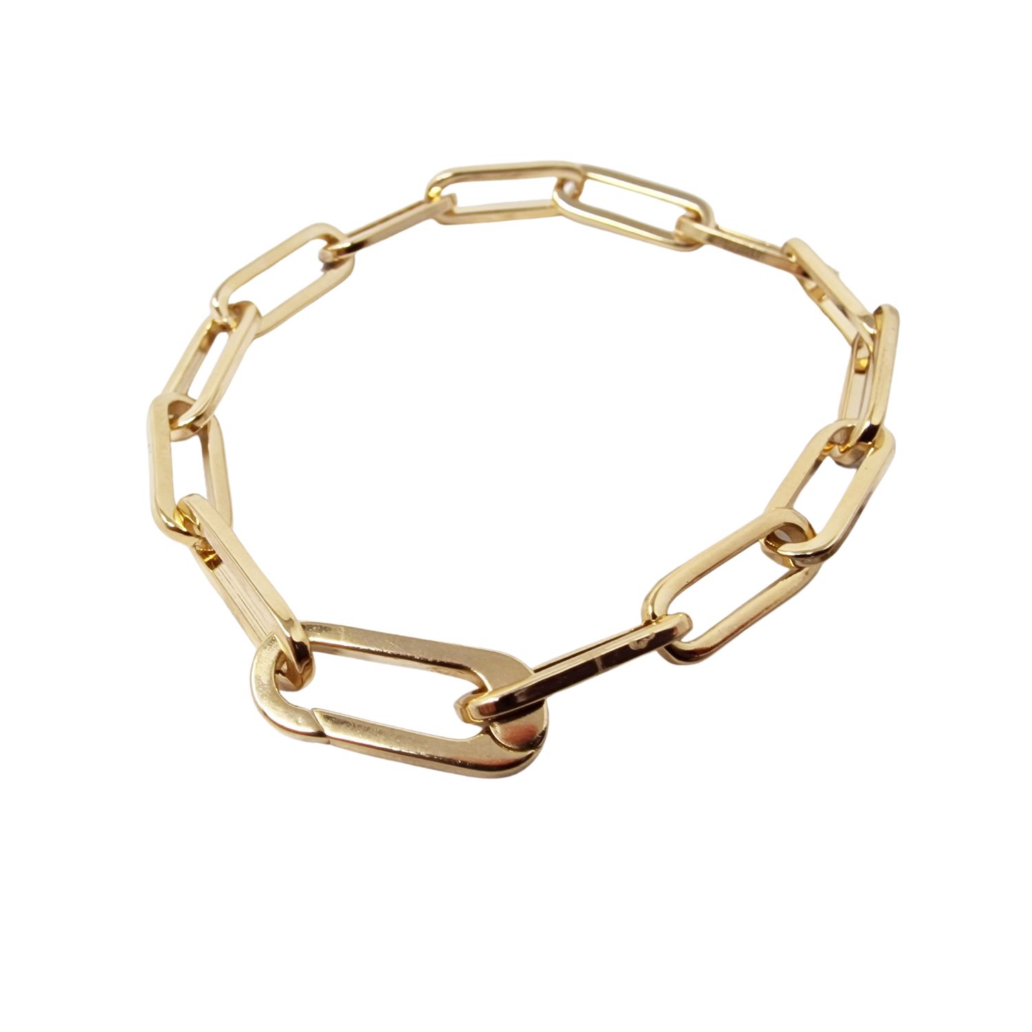 Harfi Women's 18ct Gold Vermeil Plated Magic Link Charm Bracelet In Gold