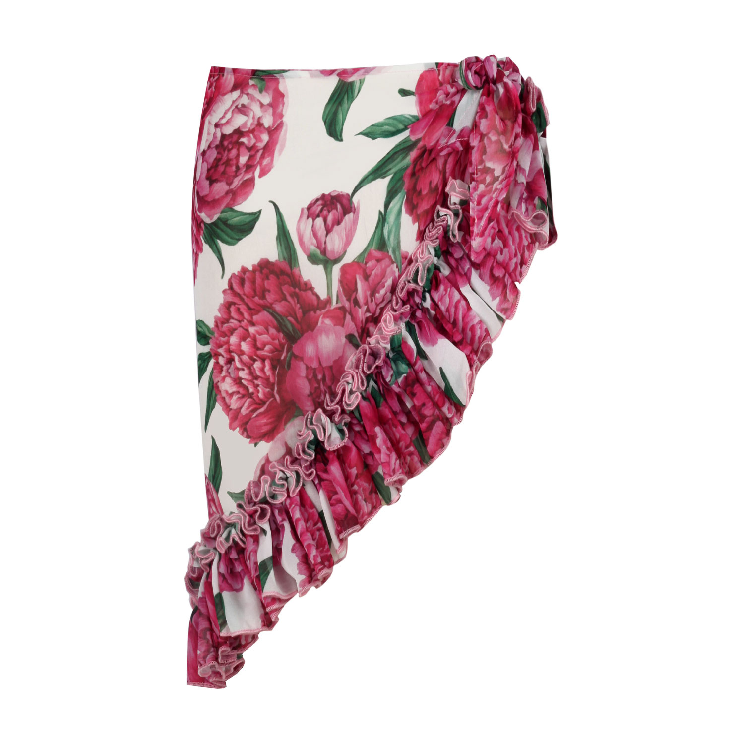 Nur Karaata Women's Pink / Purple / White Lily Pareo Pink Skirt In Pink/purple/white