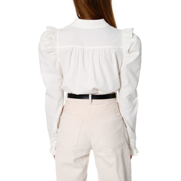 Aggi By Halewski Fany Whisper White Blouse In White