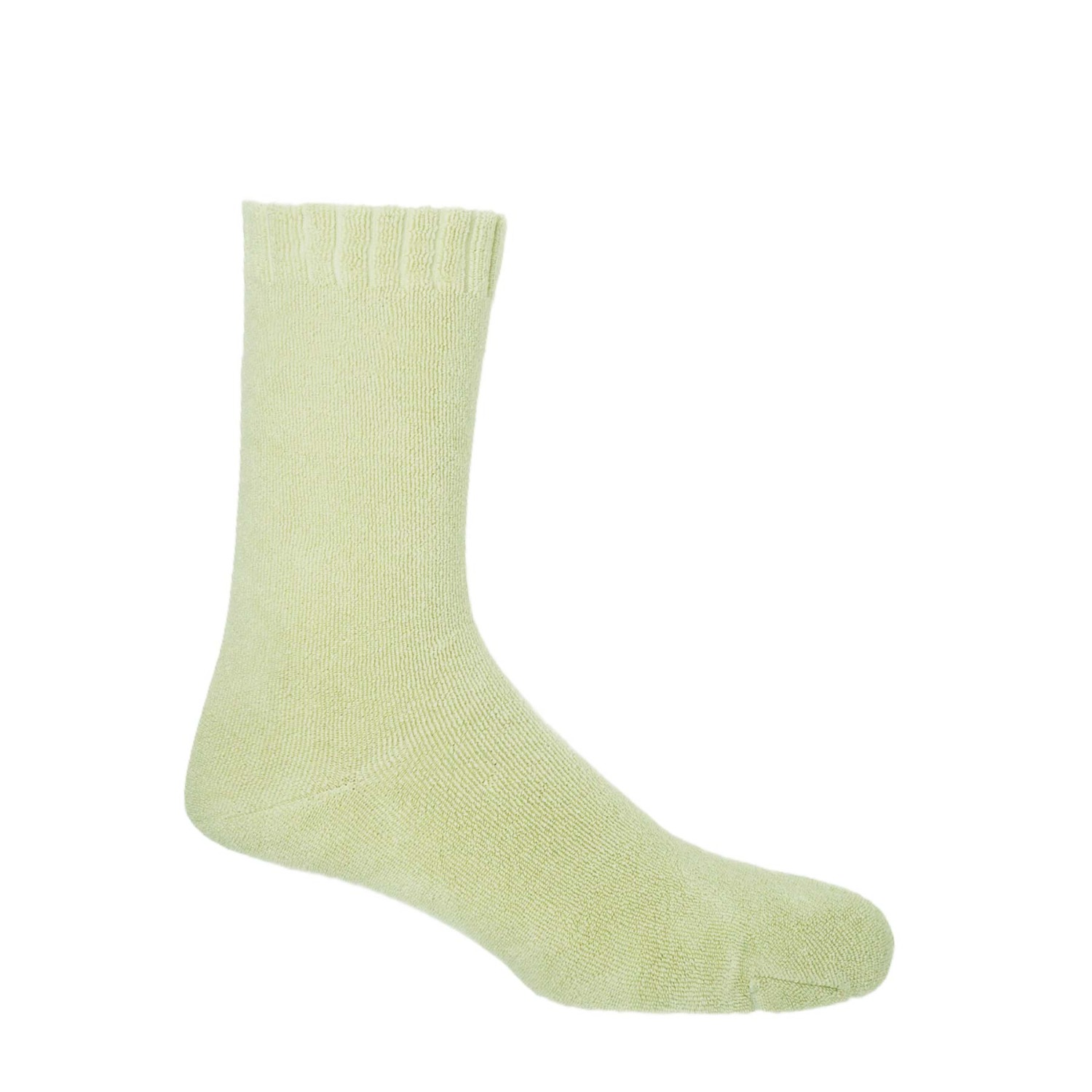 Peper Harow - Made In England Neutrals Ribbed Cuff Men's Bed Socks – Cream