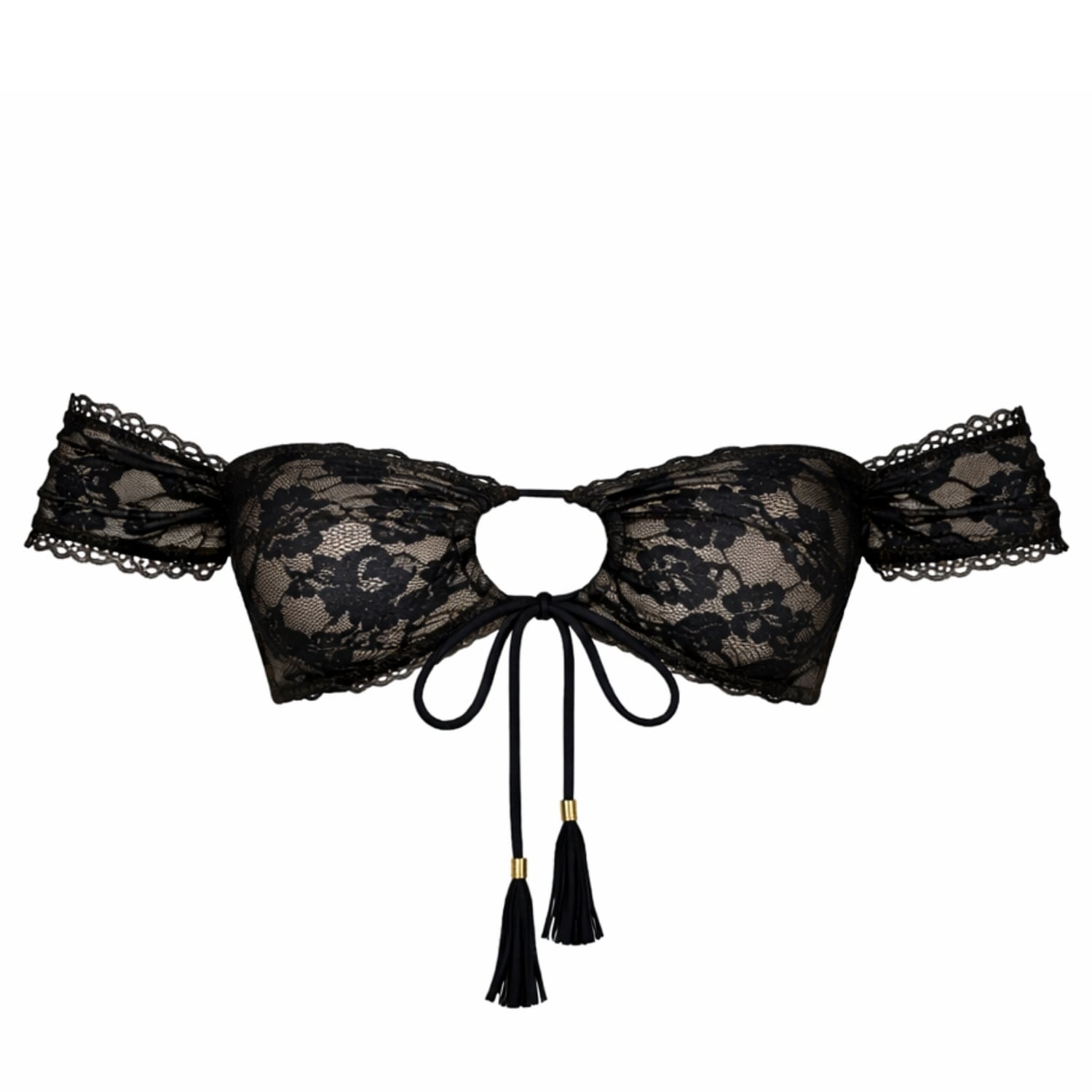 Women's Lani In Black Lace Top | Large | Ivy Swimwear