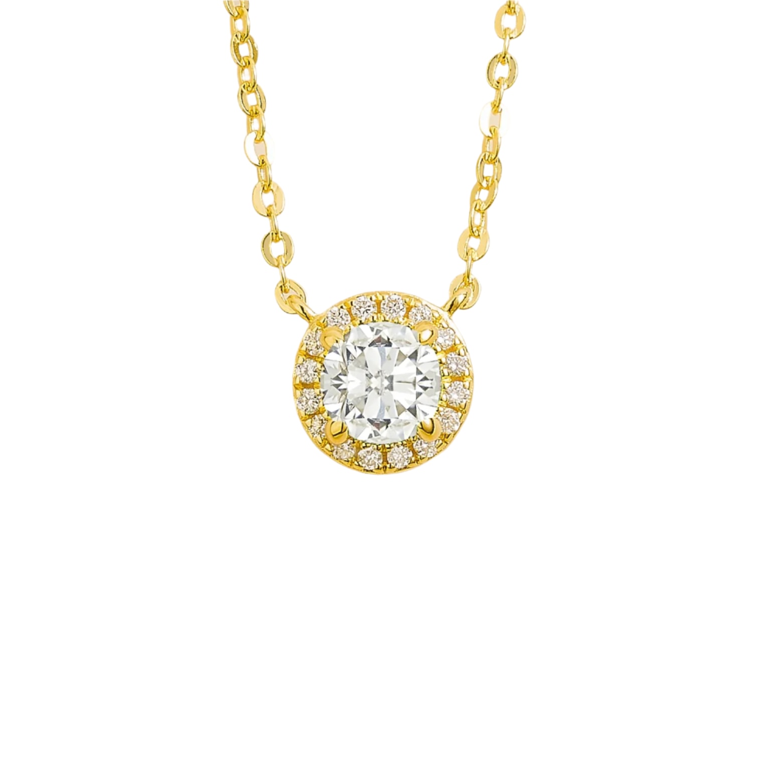 Juvetti Women's Gold / White Mars Gold Necklace Set With Diamond In Gold