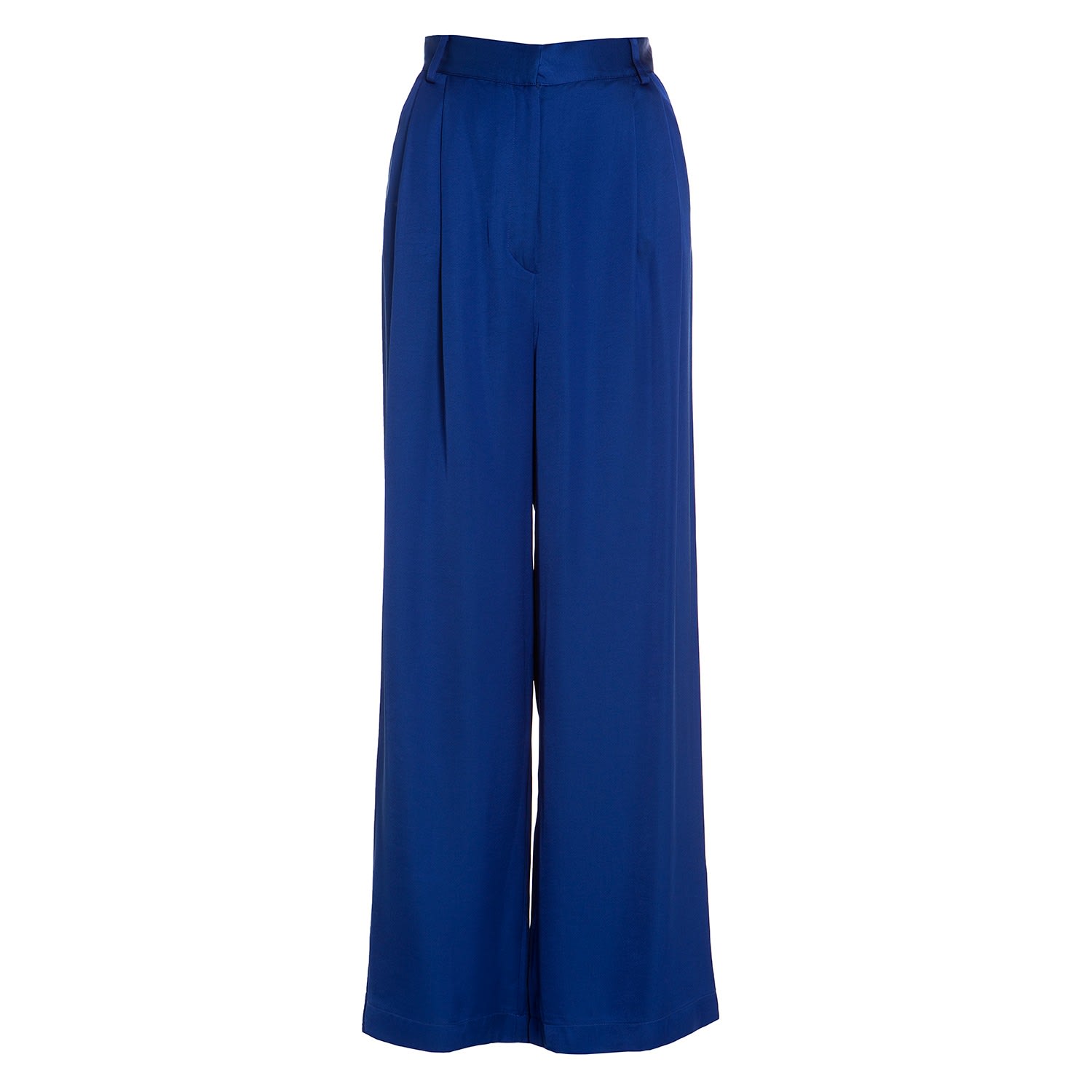 Women’s The Suit Pants In Royal Blue Large Roses are Red