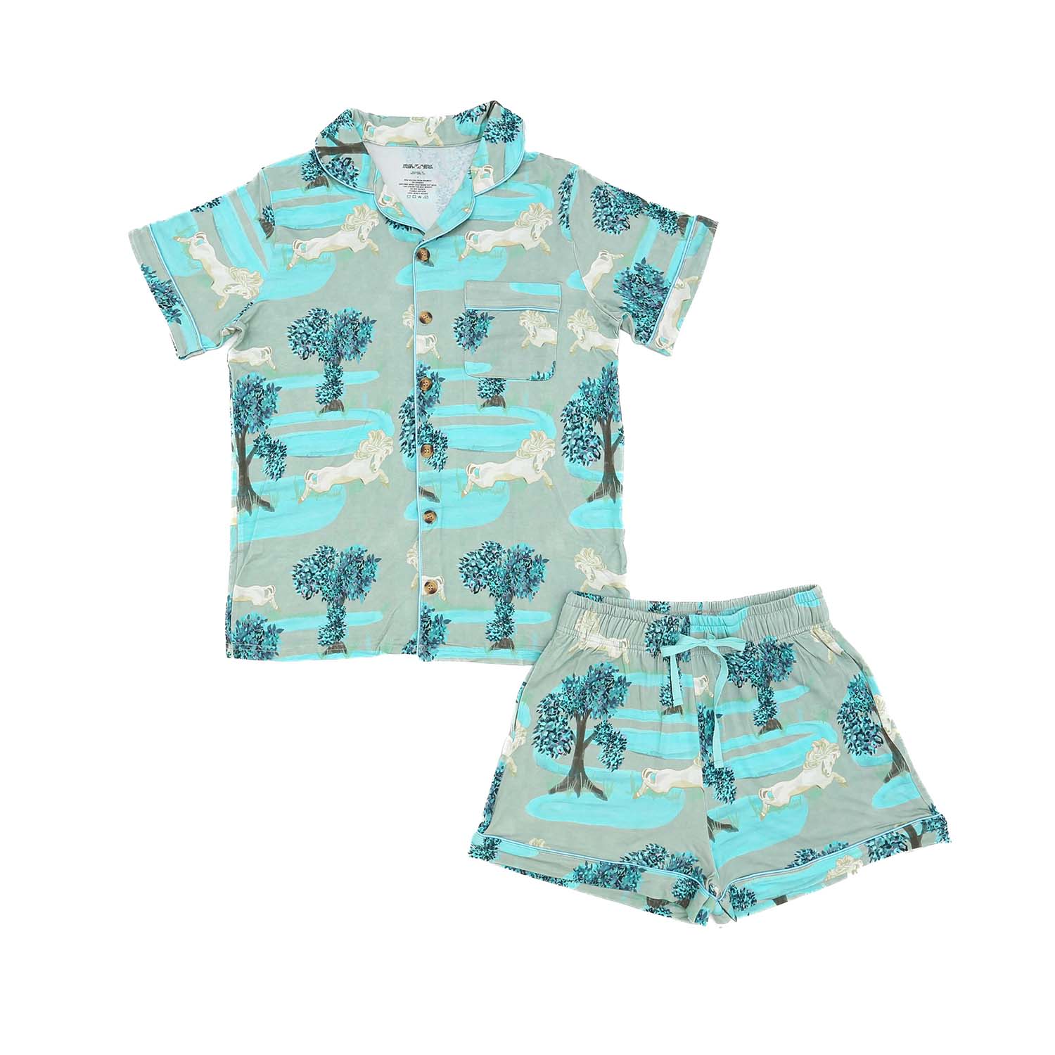 House Of Murphy Women's Blue Riverside Dance Bamboo Pajamas