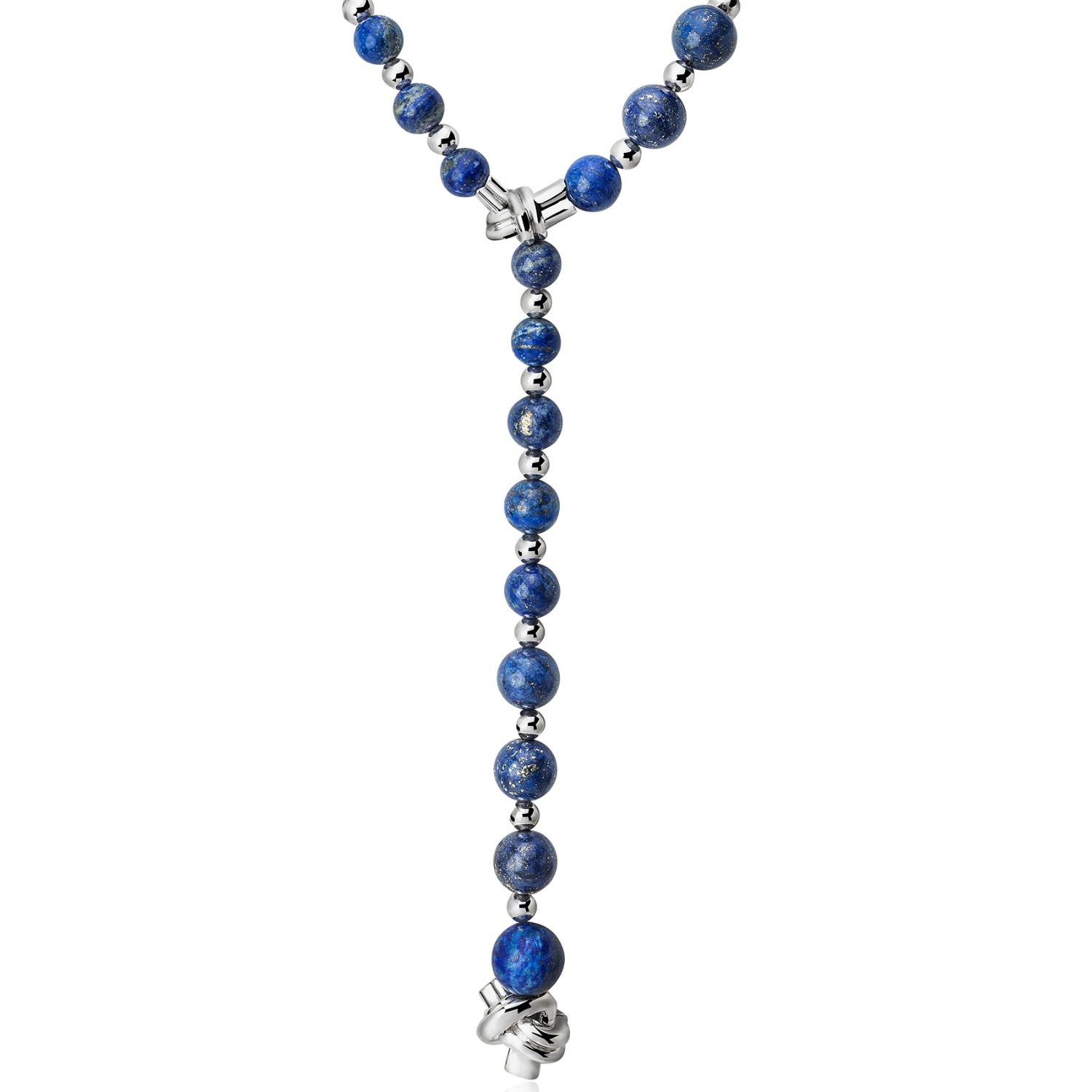 Tane México 1942 Women's Silver / Blue Pre-hispanic Lapis Lazuli Necklace