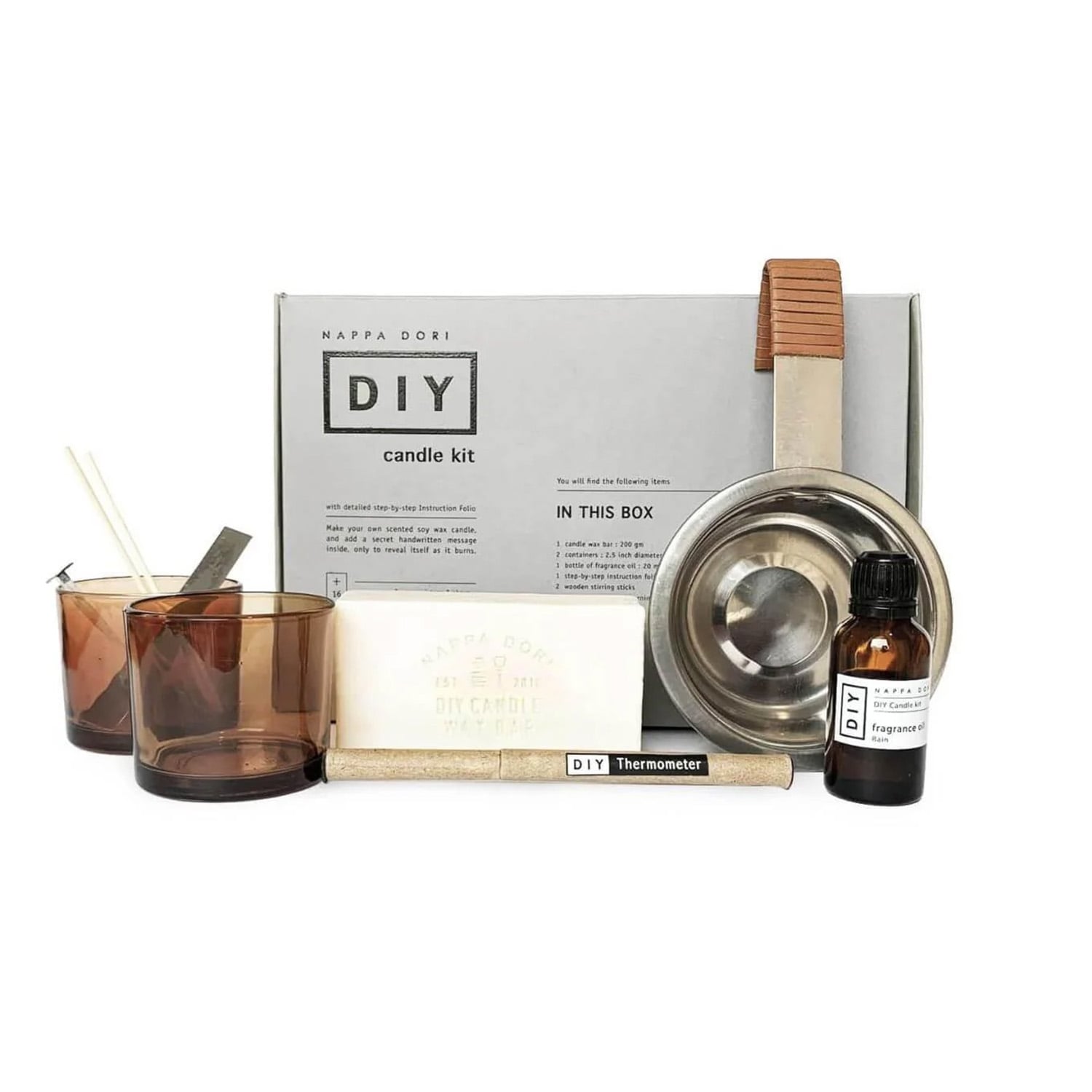 Nappa Dori Neutrals D.i.y Candle Kit - Rain