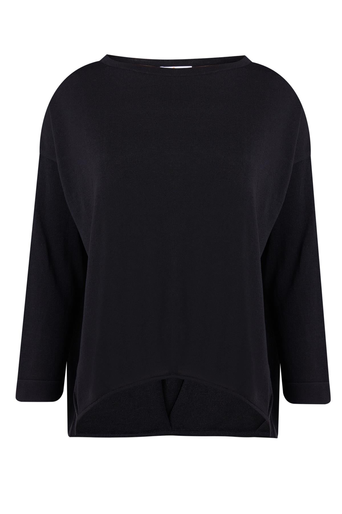 Peraluna Women's Meadow Knit Blouse In Black In Black