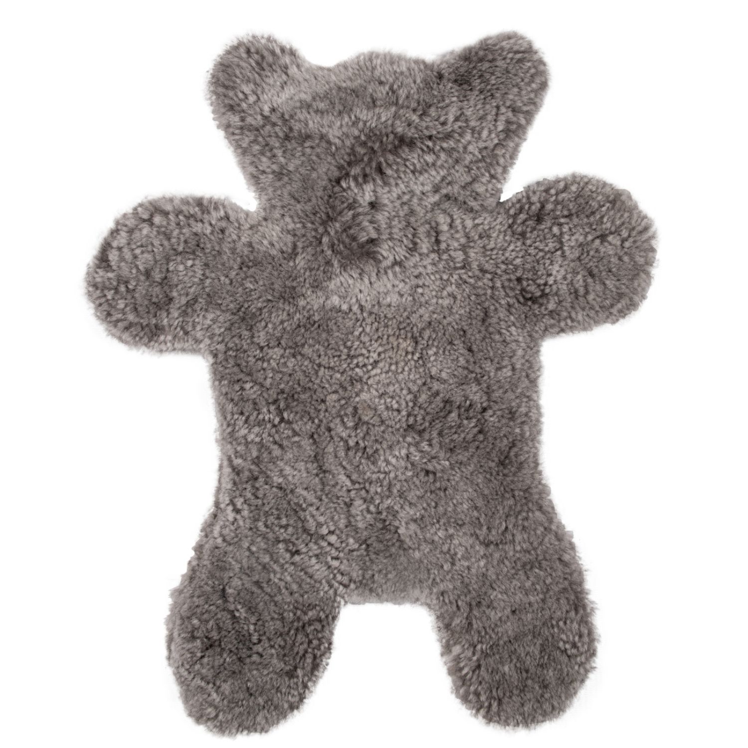 Grey Sheepskin Hot Water Bottle Cover Flat Eric - Swedish Mole Owen Barry