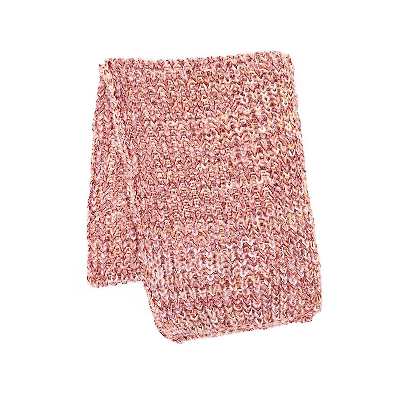 Cara & The Sky Women's Pink Florence Knitted Chunky Oversized Scarf In Pink