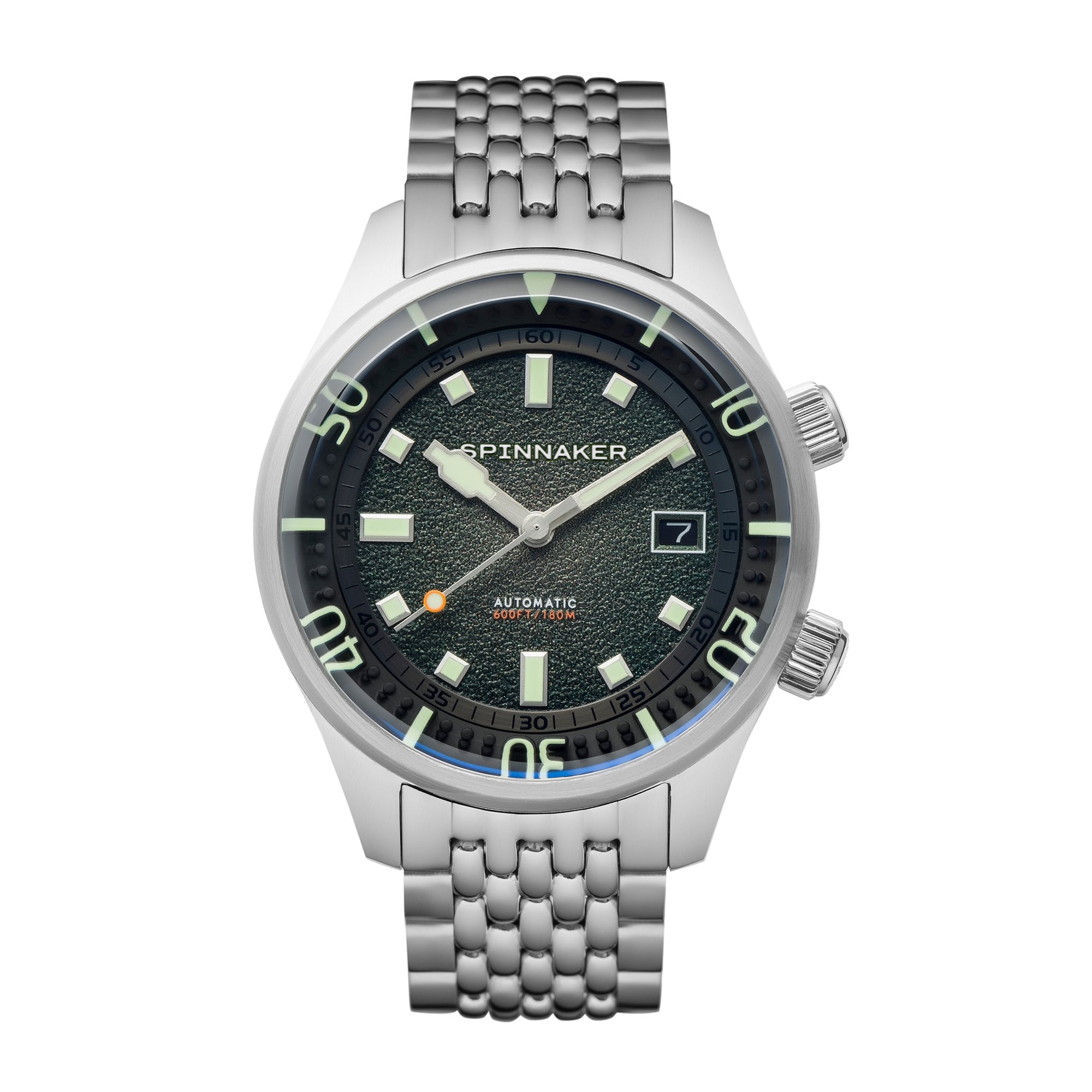 Spinnaker Bradner Men's Automatic Emerald Green Watch In Metallic