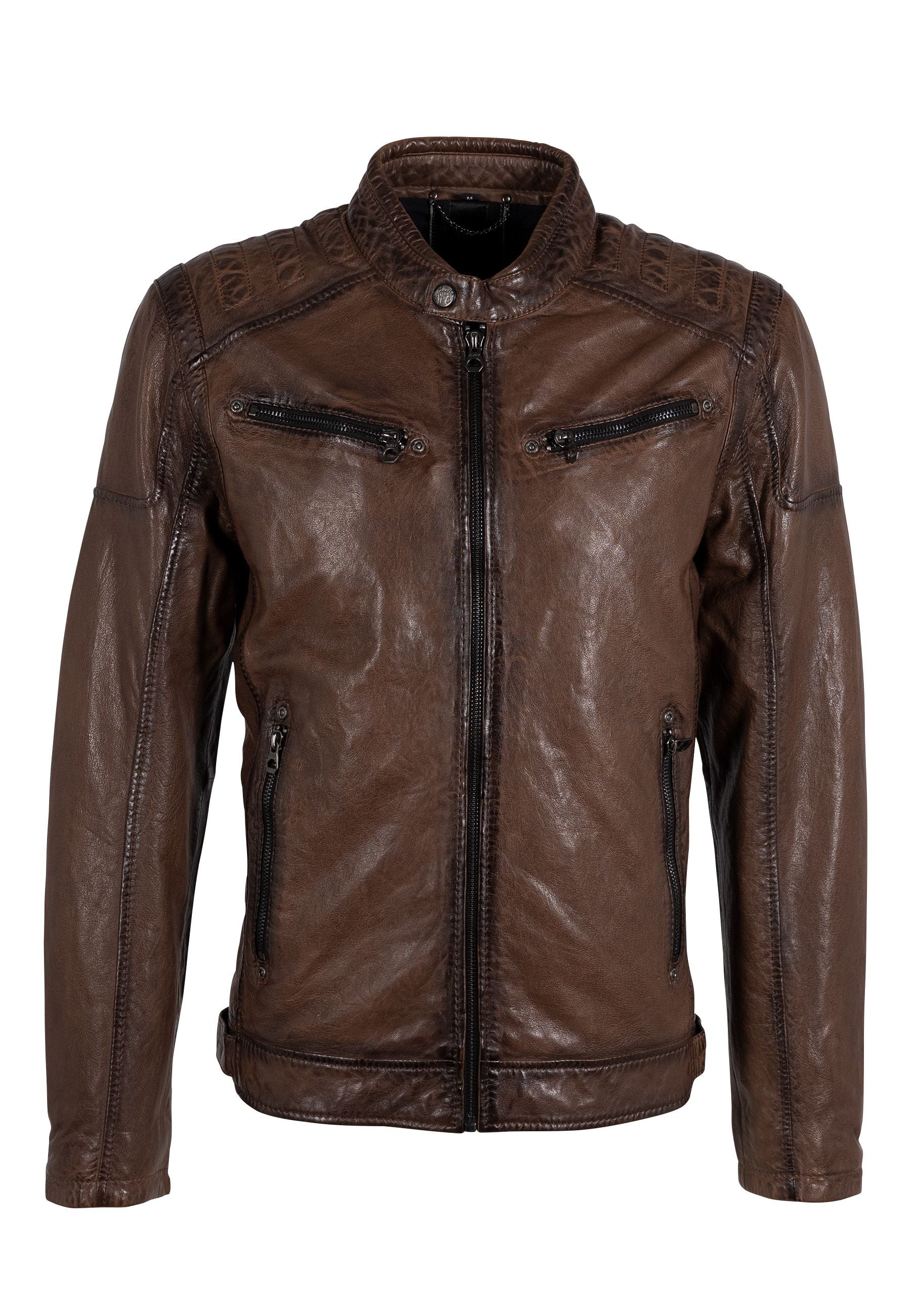 Mauritius Men's Natico Leather Jacket, Brown In Brown