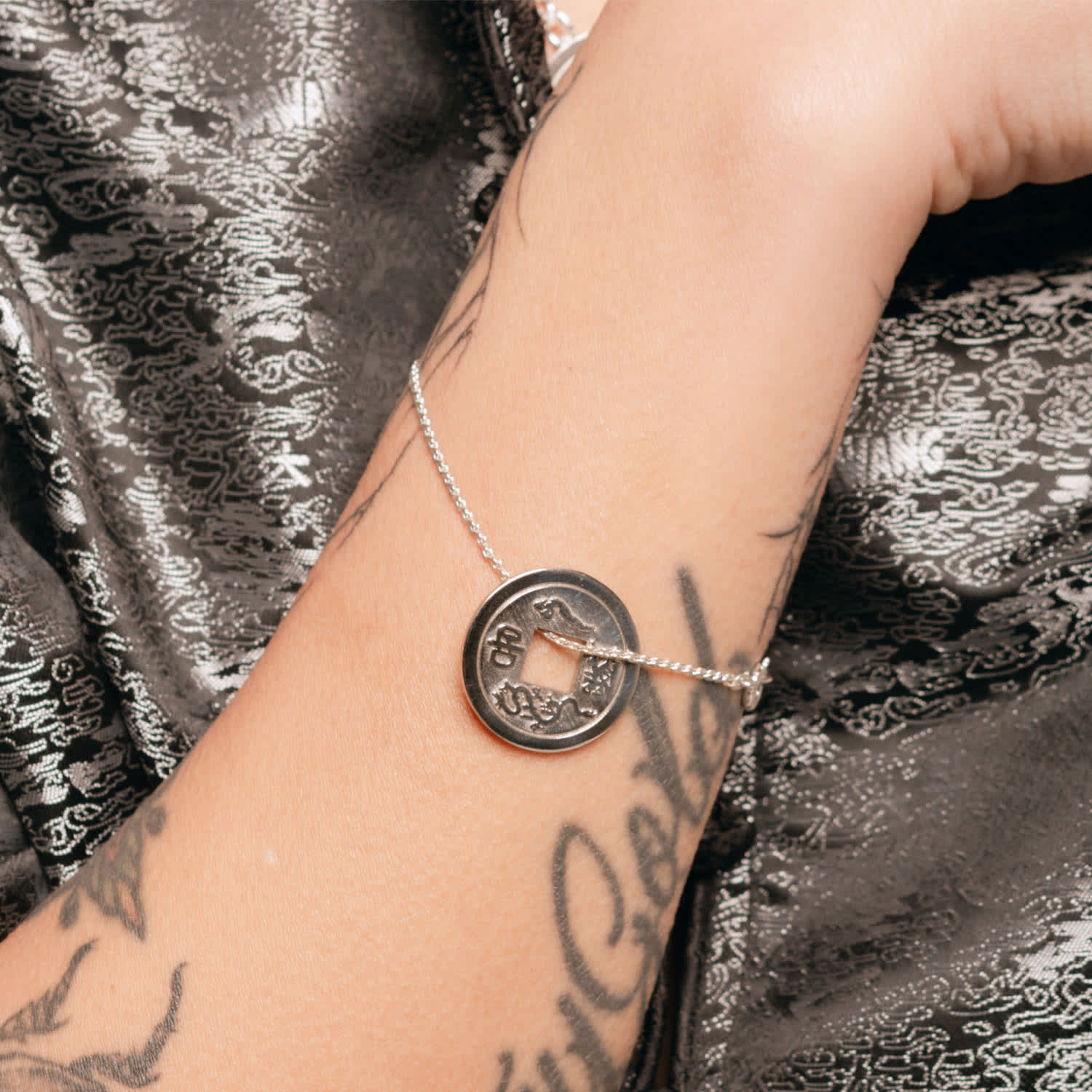 Dragon coin necklace best sale