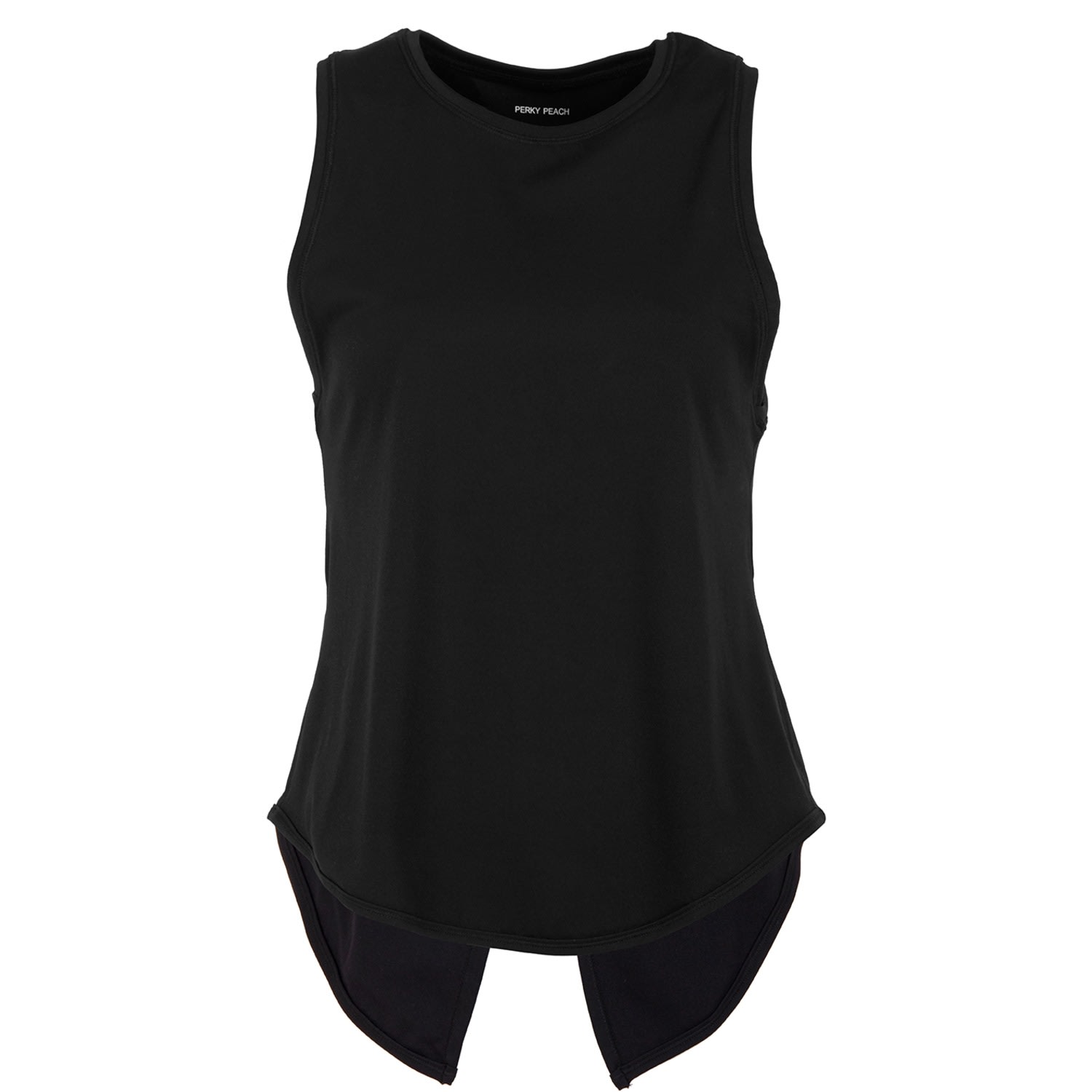 Perky Peach Women's Move More Black Vest Top In Black