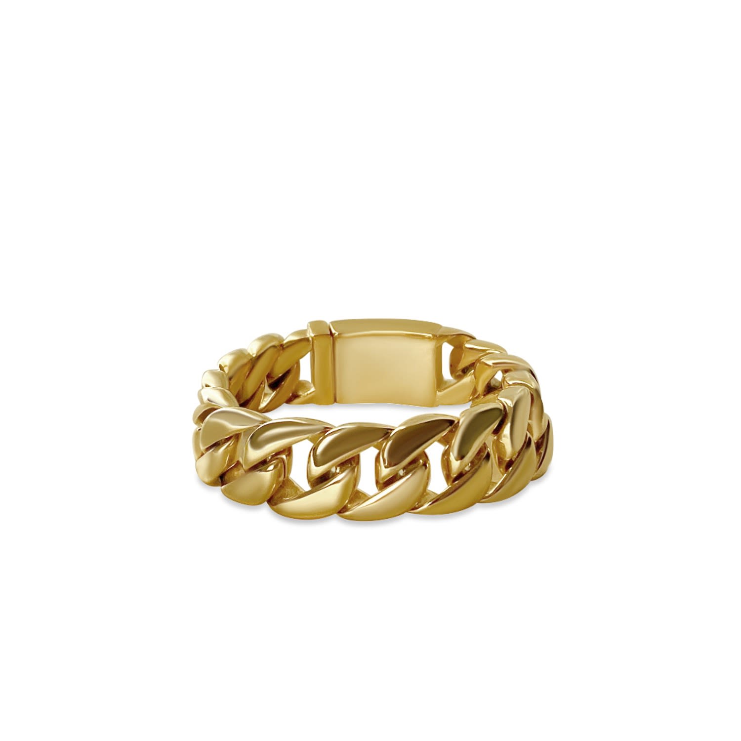 Shop Anisa Sojka Women's Gold Chunky Chain Bracelet