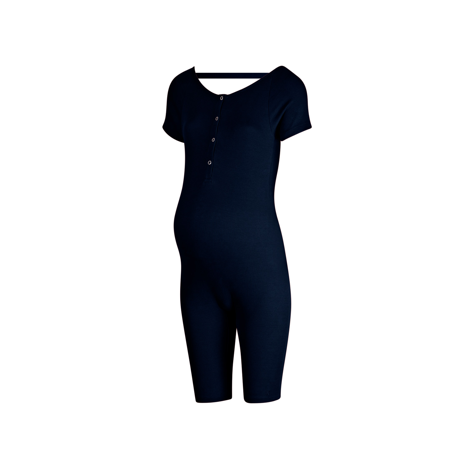 The Koozy Maternity Julie Short Sleeve One-piece In Ocean Blue