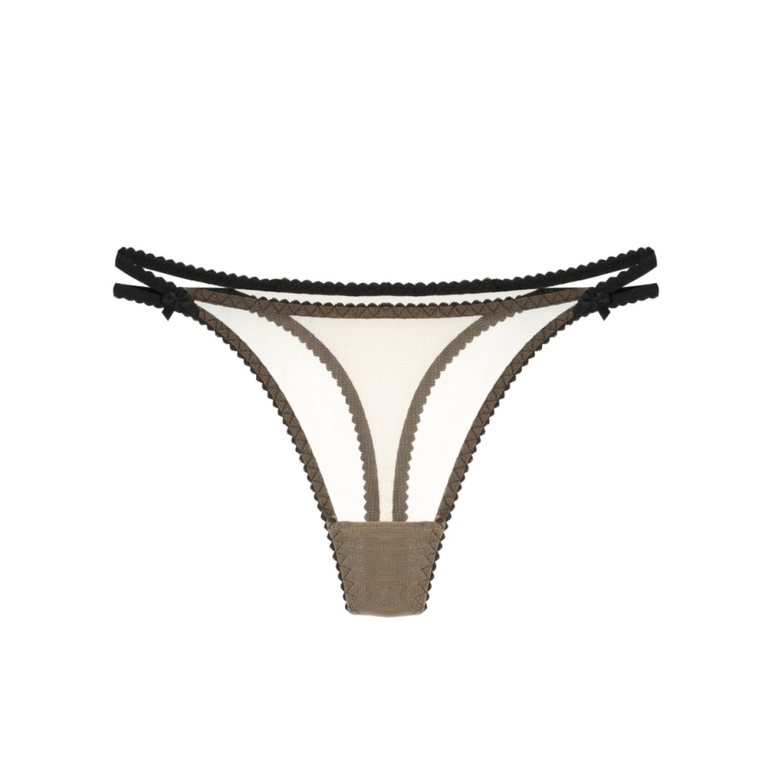 Women’s Neutrals Caffe Latte Thongs Large Perilla