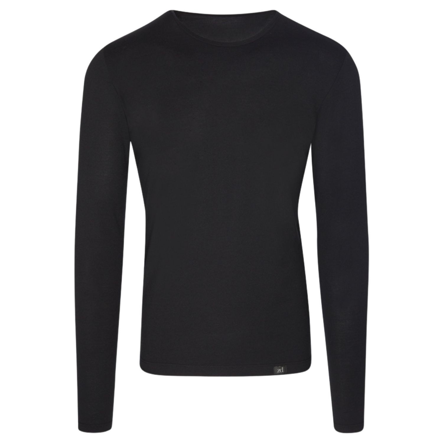 Zd Zero Defects Men's Long-sleeve T-shirt - Luxurious Comfort With Egyptian Cotton - Color Black In Black