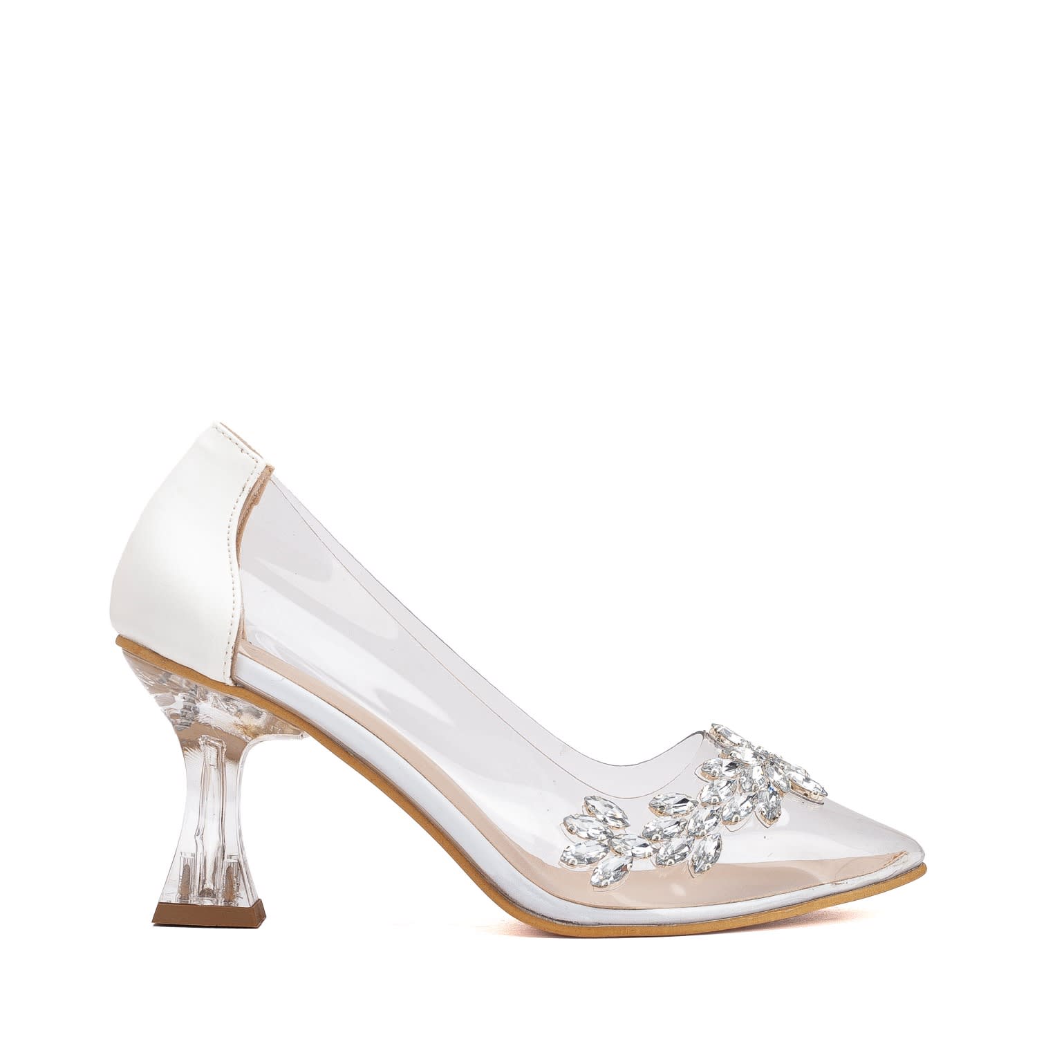 CLADDA☆CLEAR SHOES cinderella-white-transparent-