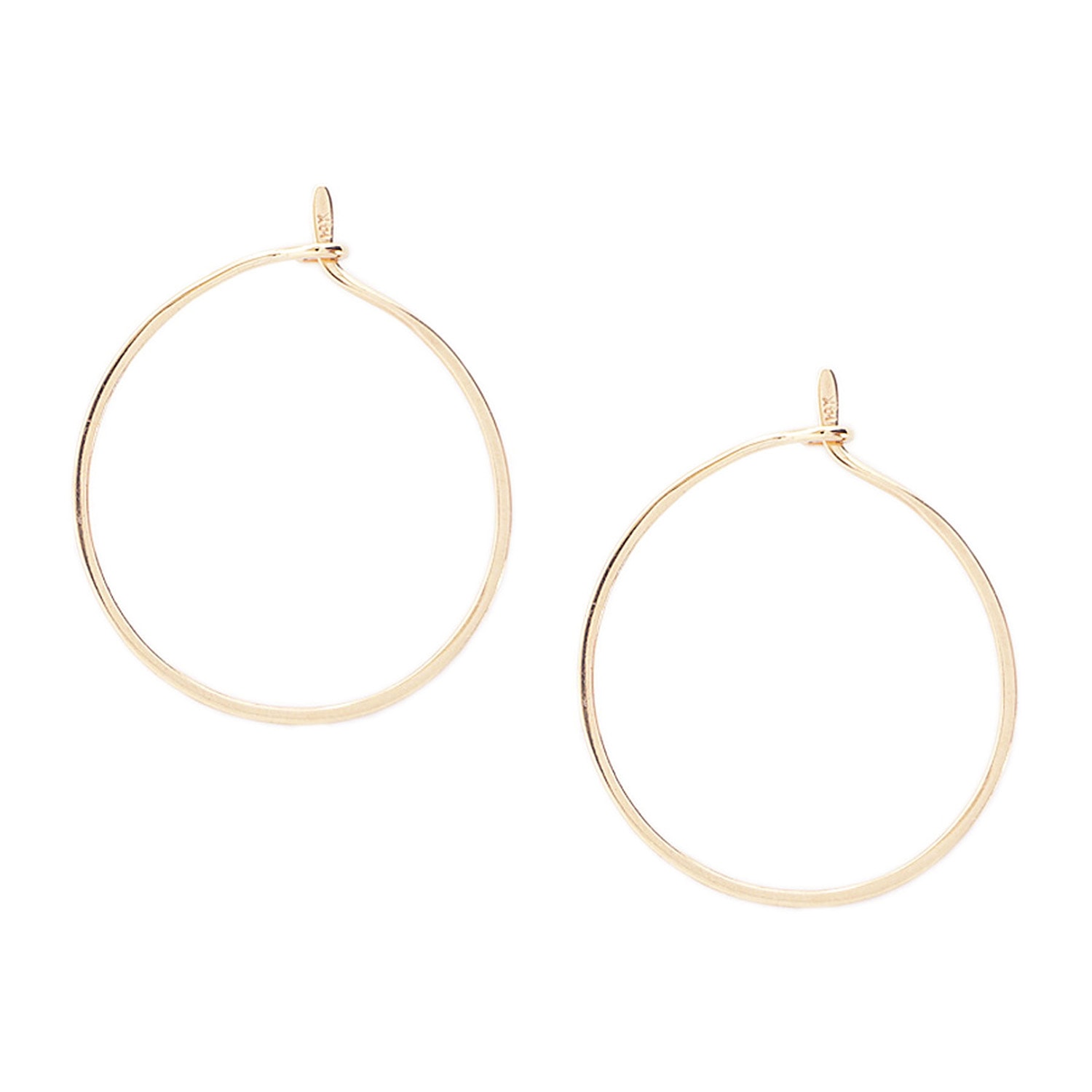 Women’s Gold Barely There Hoops Large Irina Victoria Jewelry