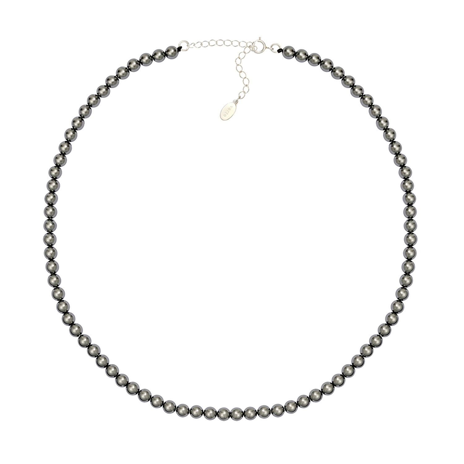 Women’s 925 Silver Avec Necklace Ver.05 - 5Mm Grey Verte