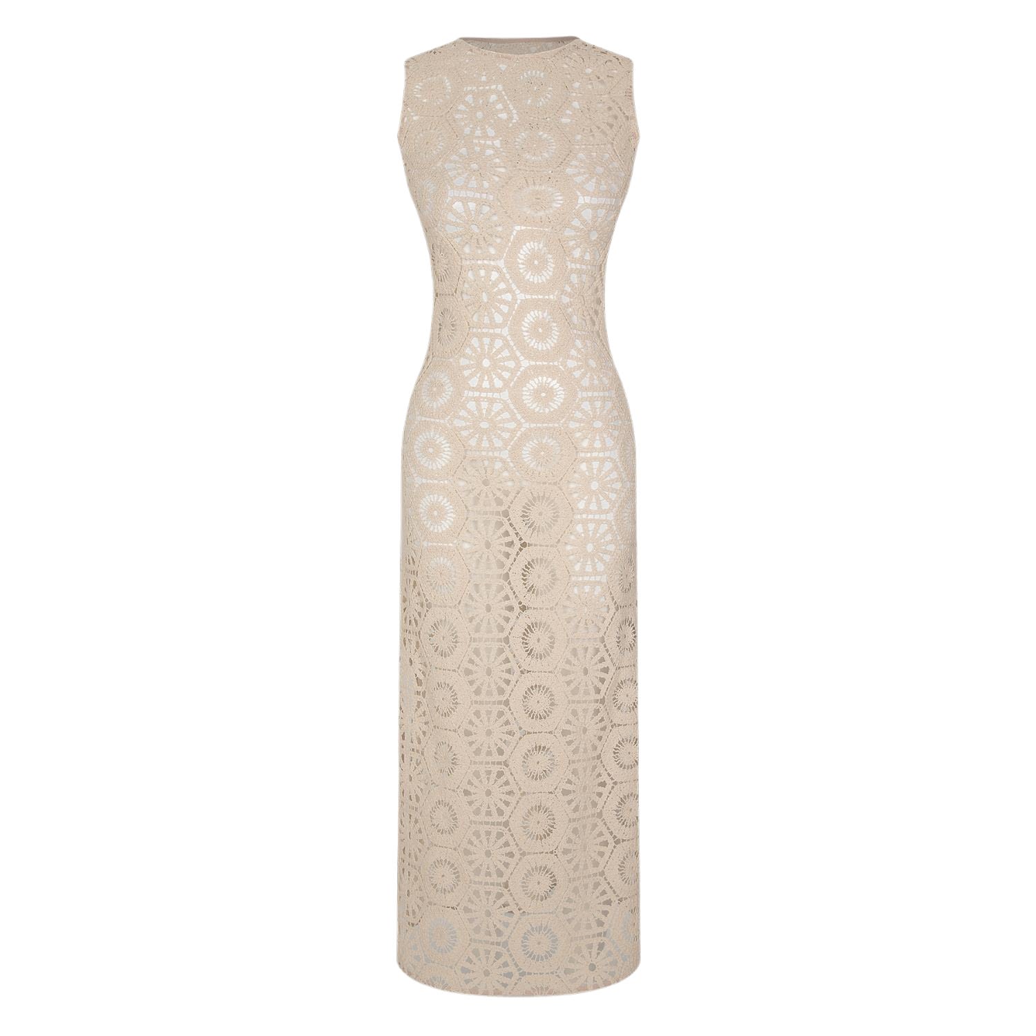 Women’s Neutrals Pauline Dress Small Amour Et Naturel