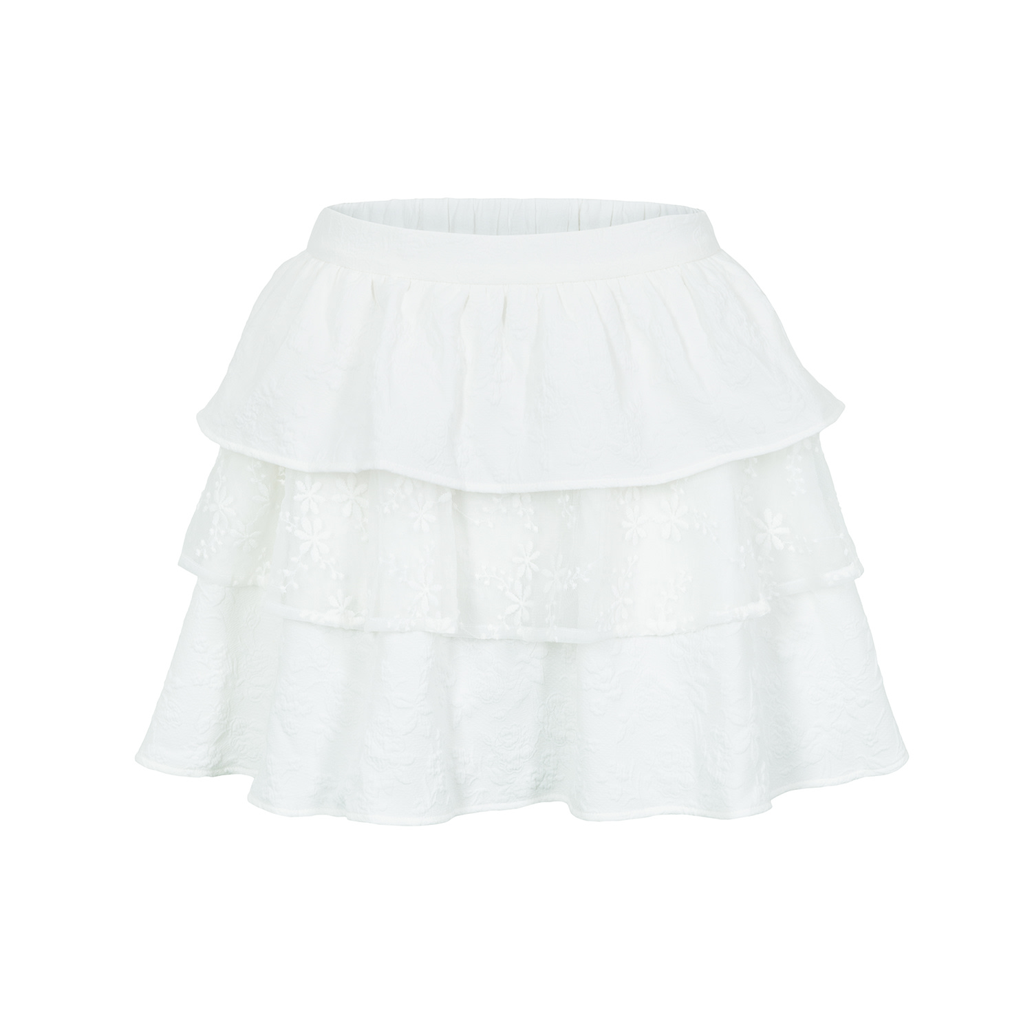 The Etta Collection Women's Clara Mini Skirt In White