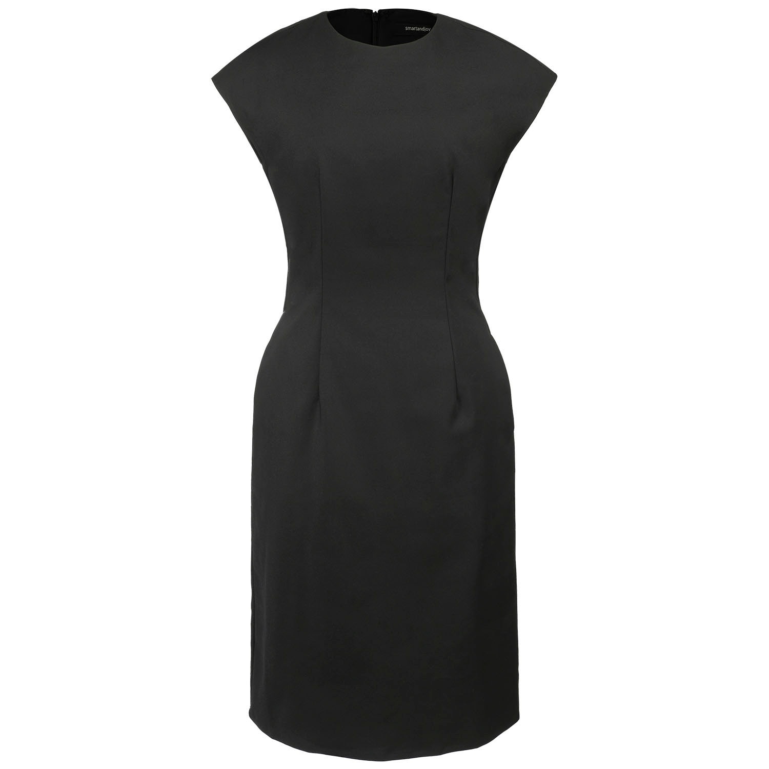 Smart And Joy Women's Minimalist Tailor Dress - Black