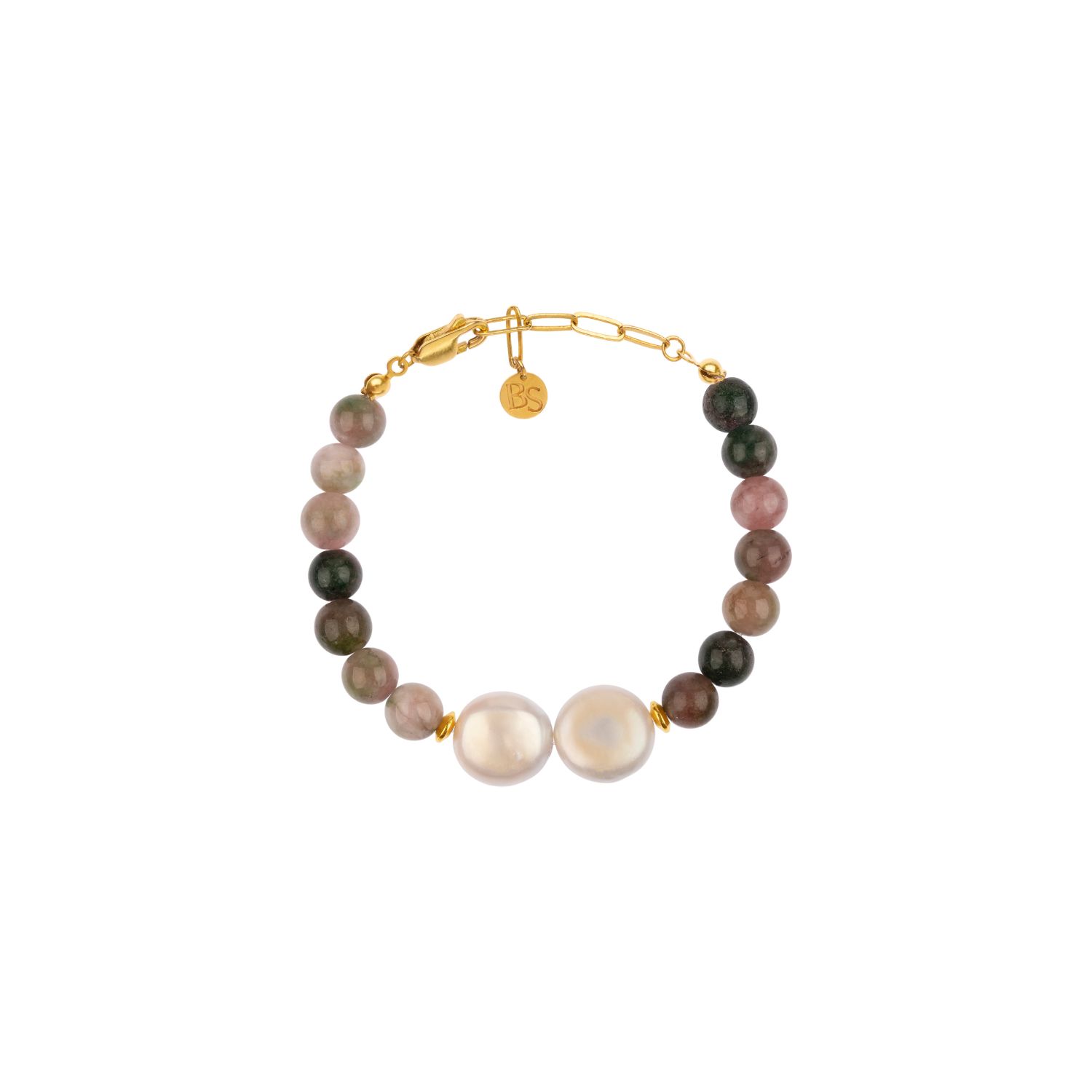 Women’s Brown / Neutrals / White Be My Hero Bracelet Bonjouk Studio