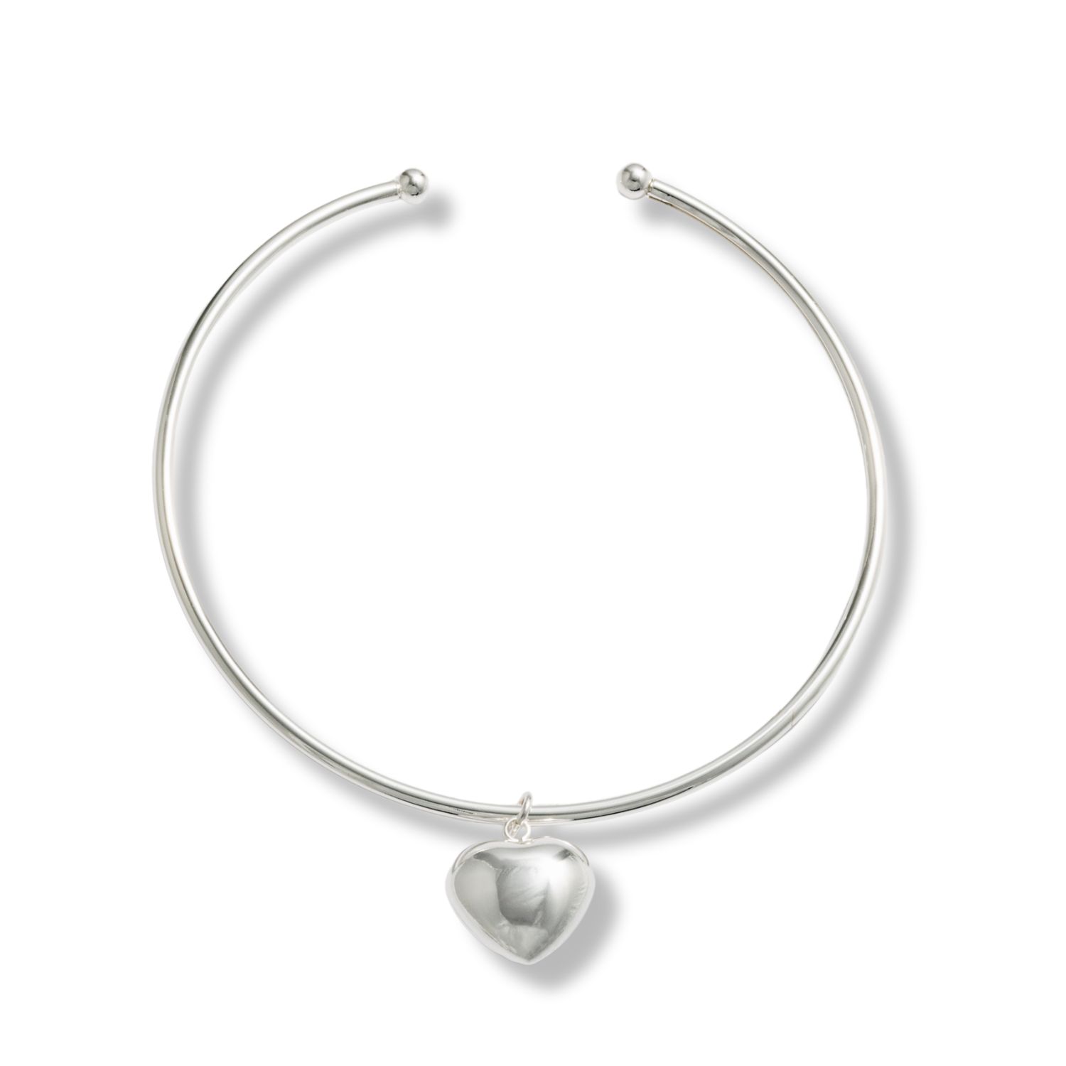 Women’s Cold Heart Necklace - Silver Mademoiselle Jules