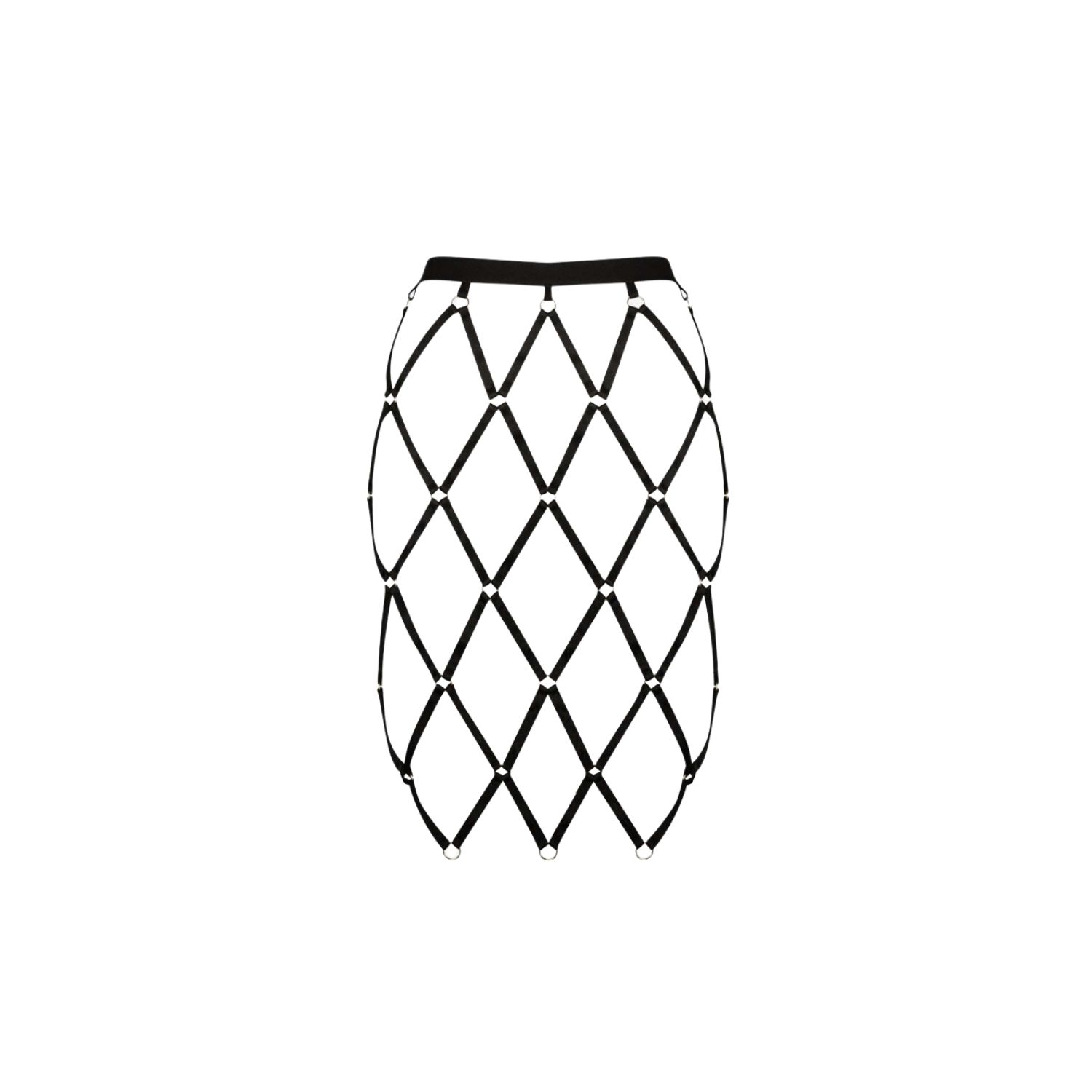 Promees Women's Black Stella - Harness Skirt In Black