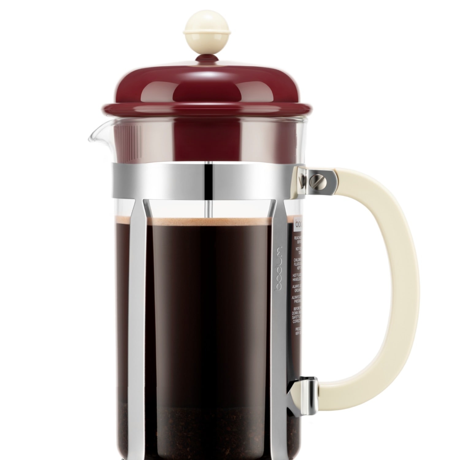 Bodum Caffettiera French Press Coffee Maker Cranberry In Brown