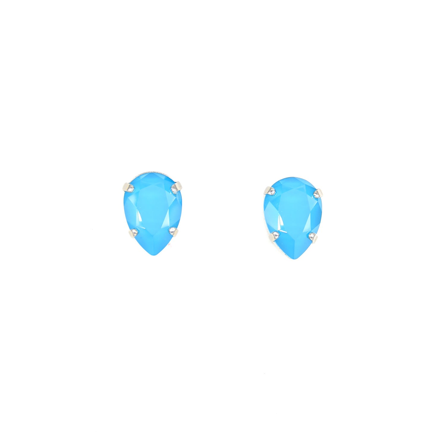 Rosaspina Firenze Women's Drop Stud Earrings In Azure Blue In Blue