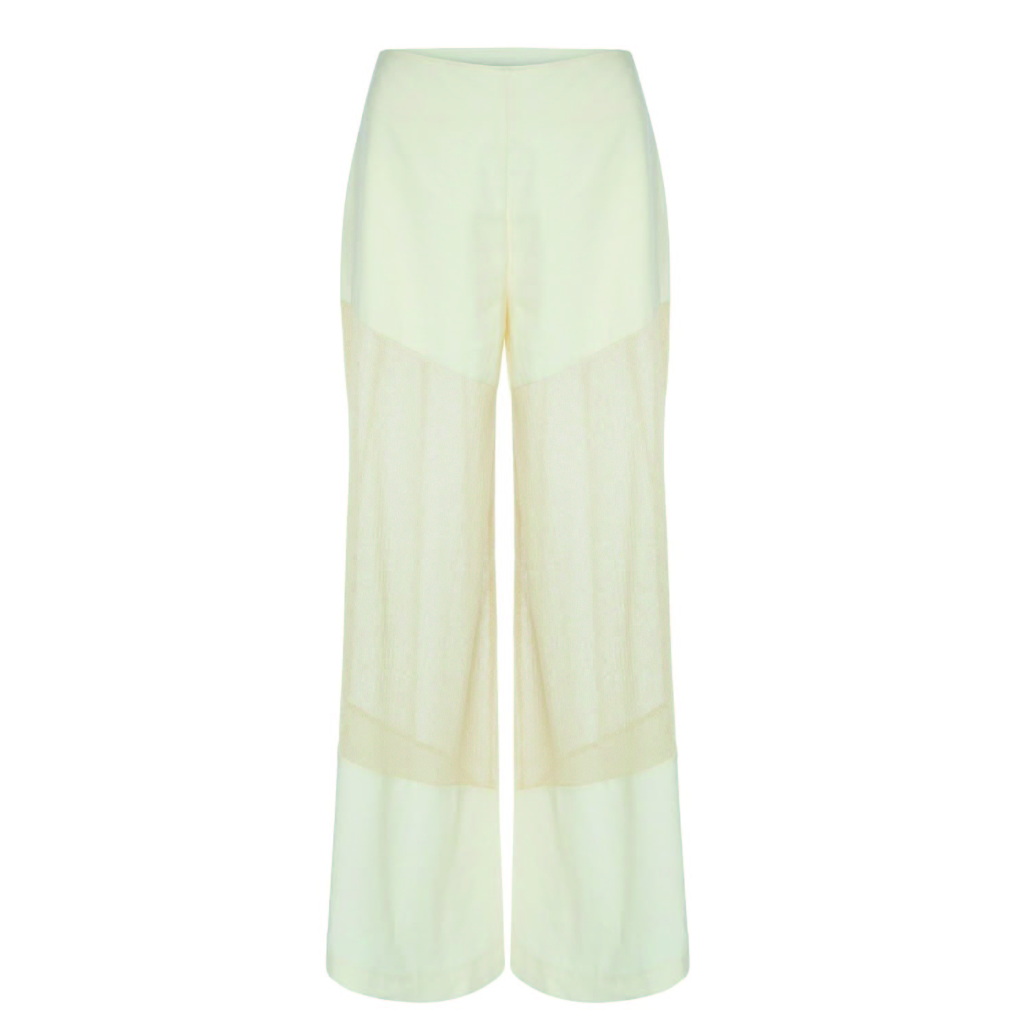 Sparkling Sheer Knit Fabric Detailed, High-Waisted, Palazzo