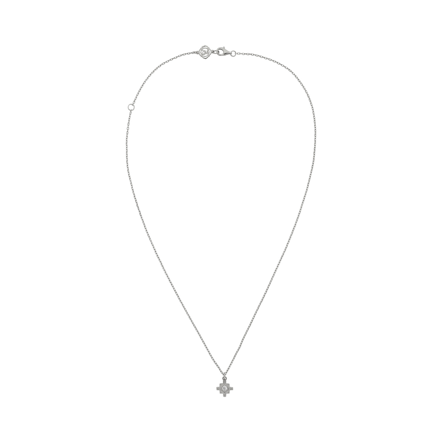 Women’s Inka Necklace Silver White Zircon Zoe and Morgan