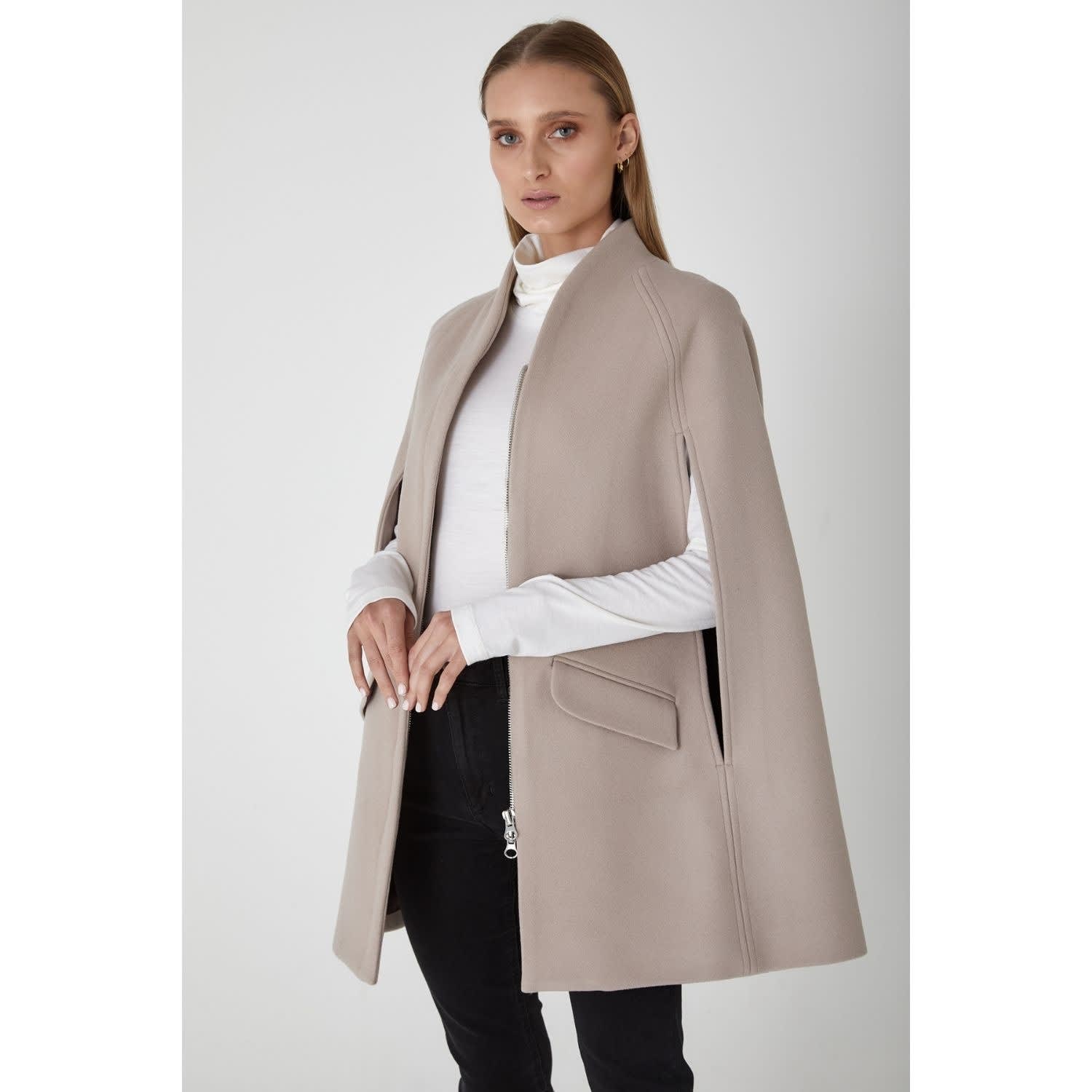 Chelsea Wool Cashmere Cape - Neutrals | Allora | Wolf & Badger