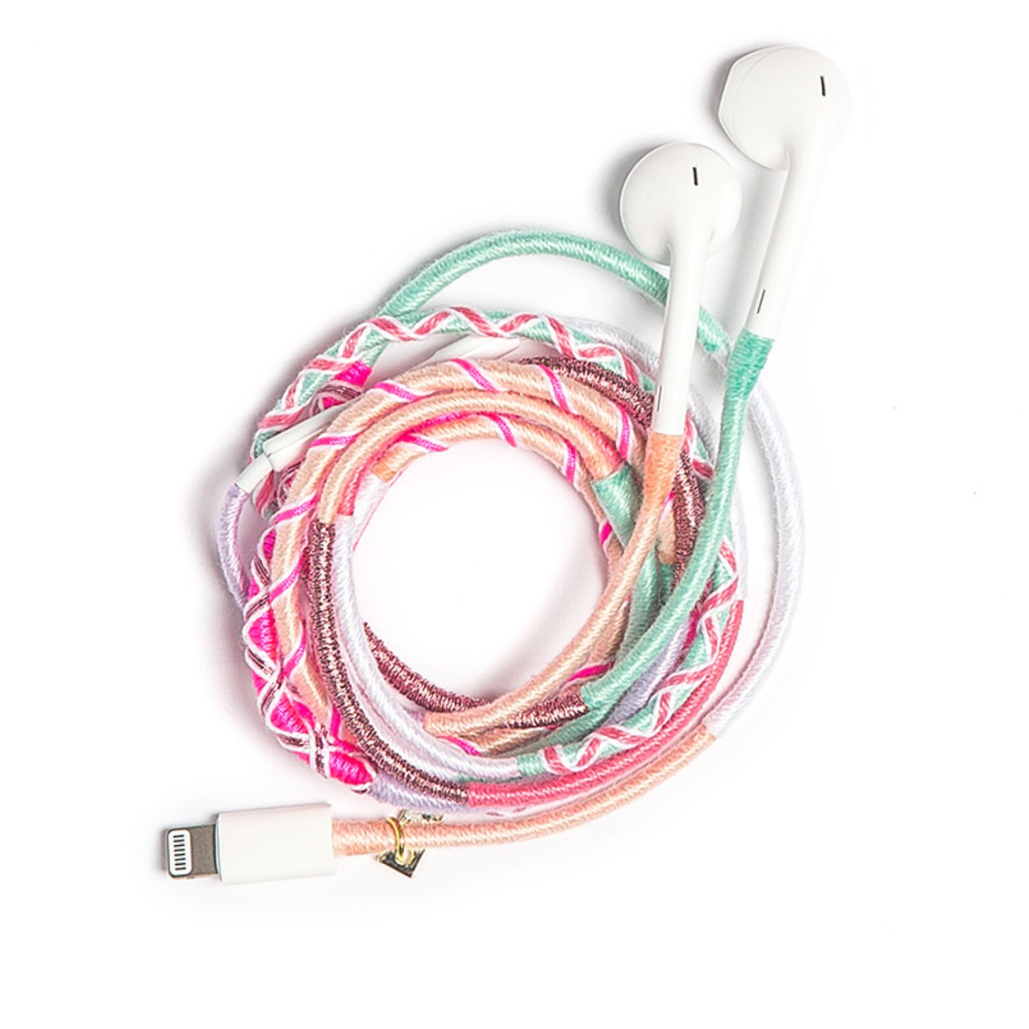 Le Pom Pom Pink Greta Earphones