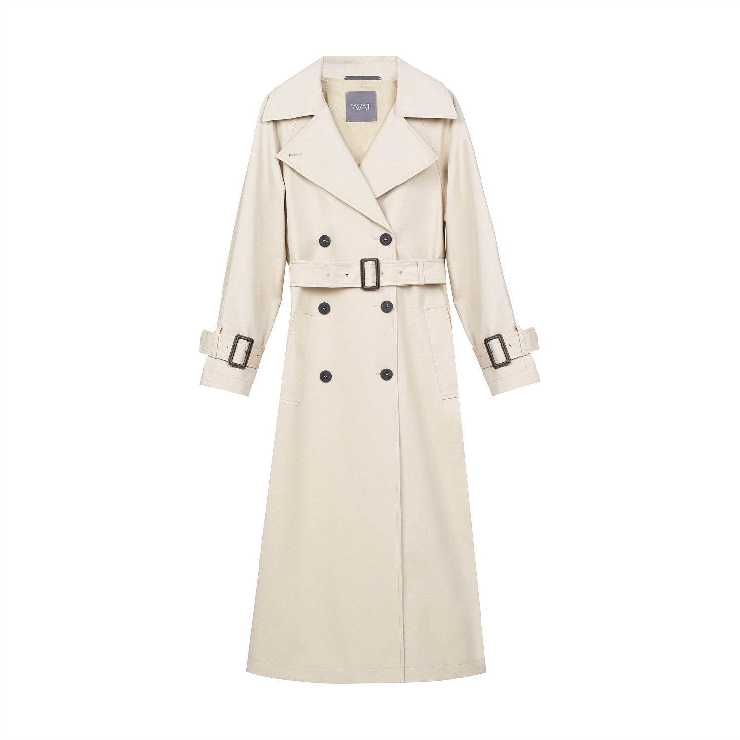 Inavati Women's Neutrals Loose Fit Beige Trench Coat