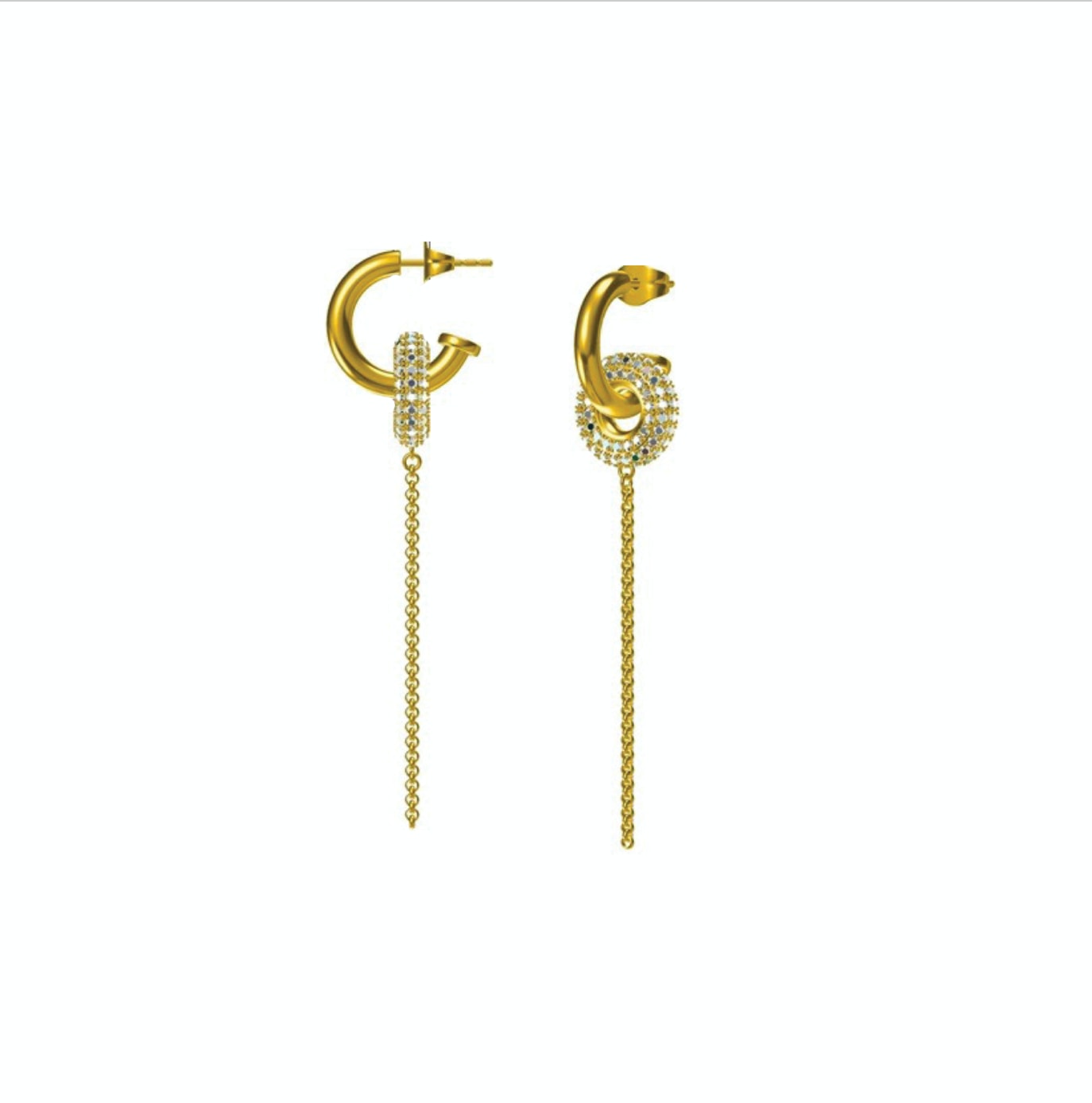 Women’s Pave Orbit Earrings Adriana Pappas Designs