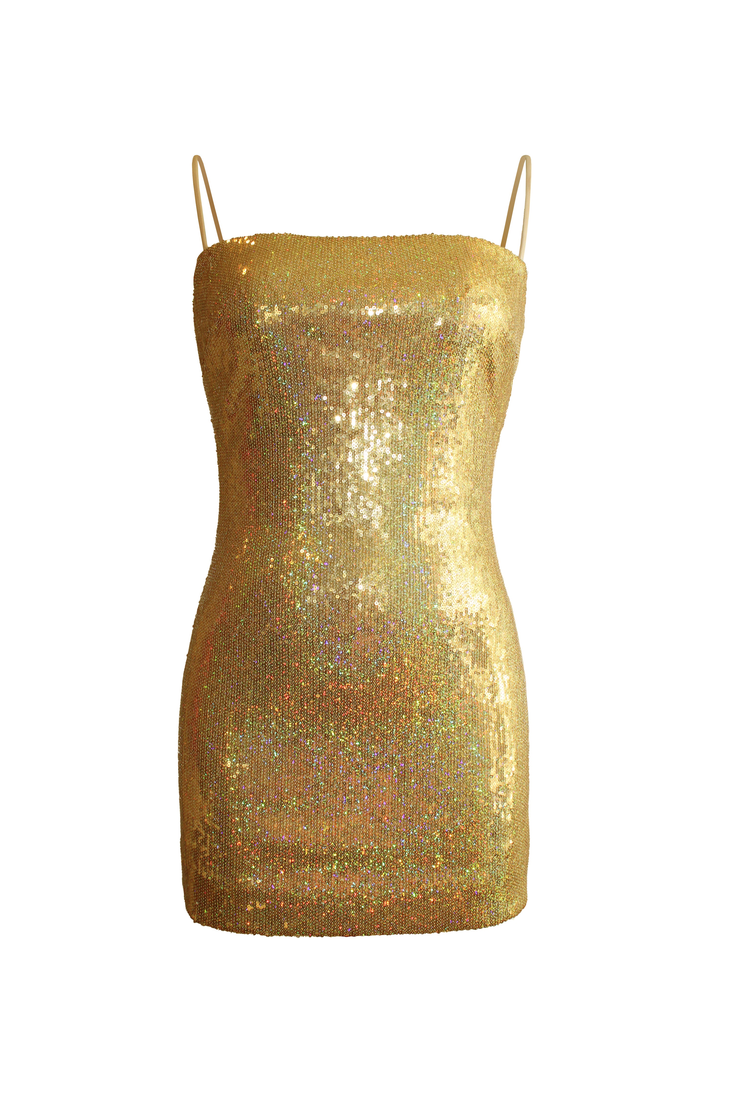 Sparkly gold deals mini dress