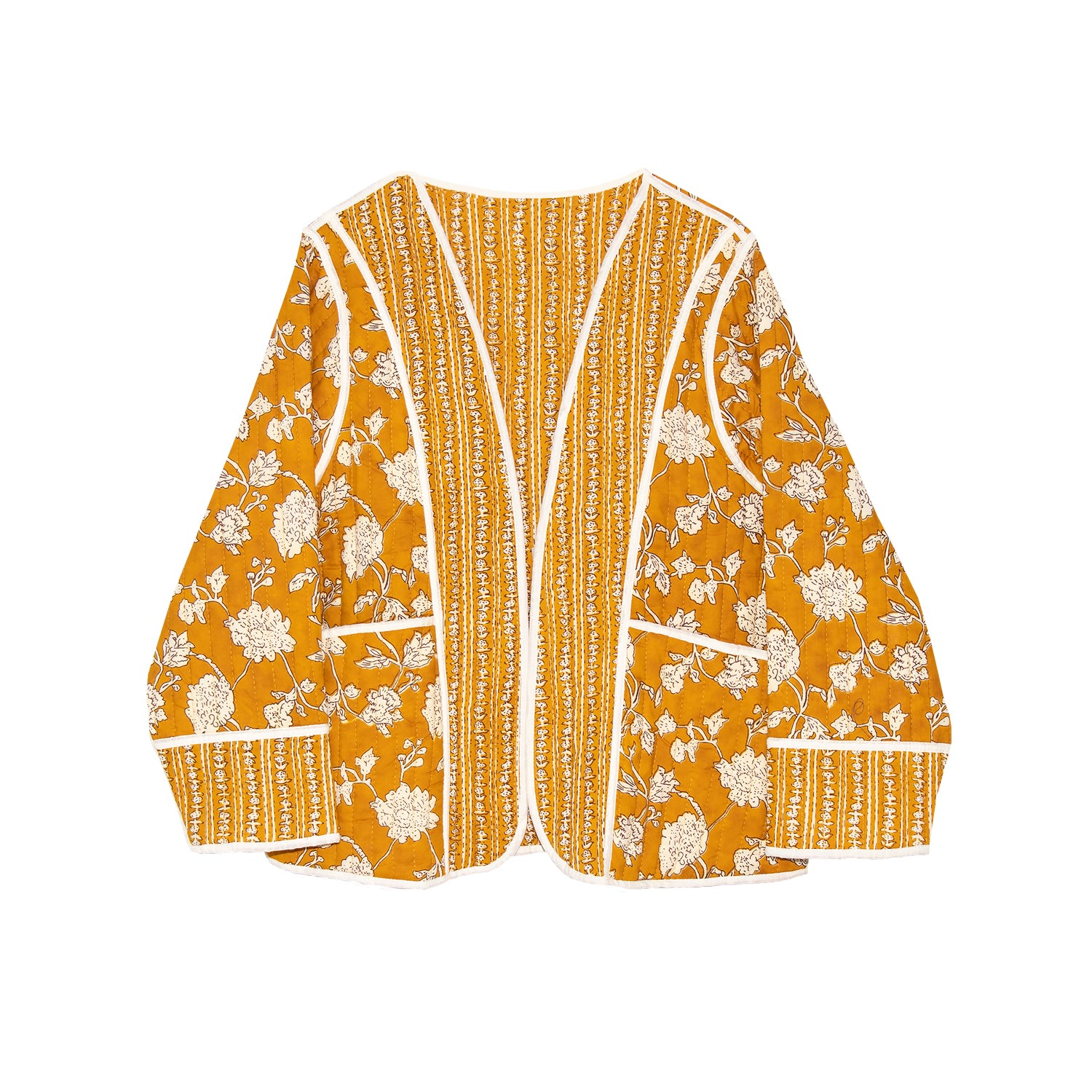 Women's Golden Tulip Reversible Quilted Cotton Jacket | L/Xl | Inara