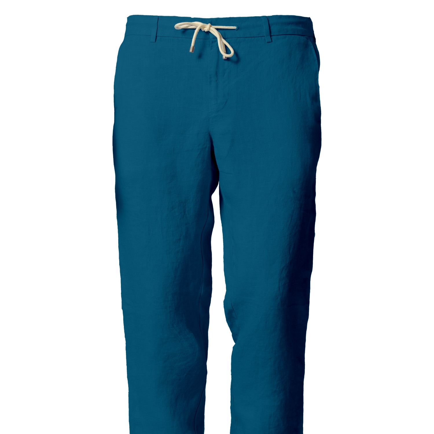 Jacques Zolty Nicolas Mens Linen Trousers Royal Blue In Blue