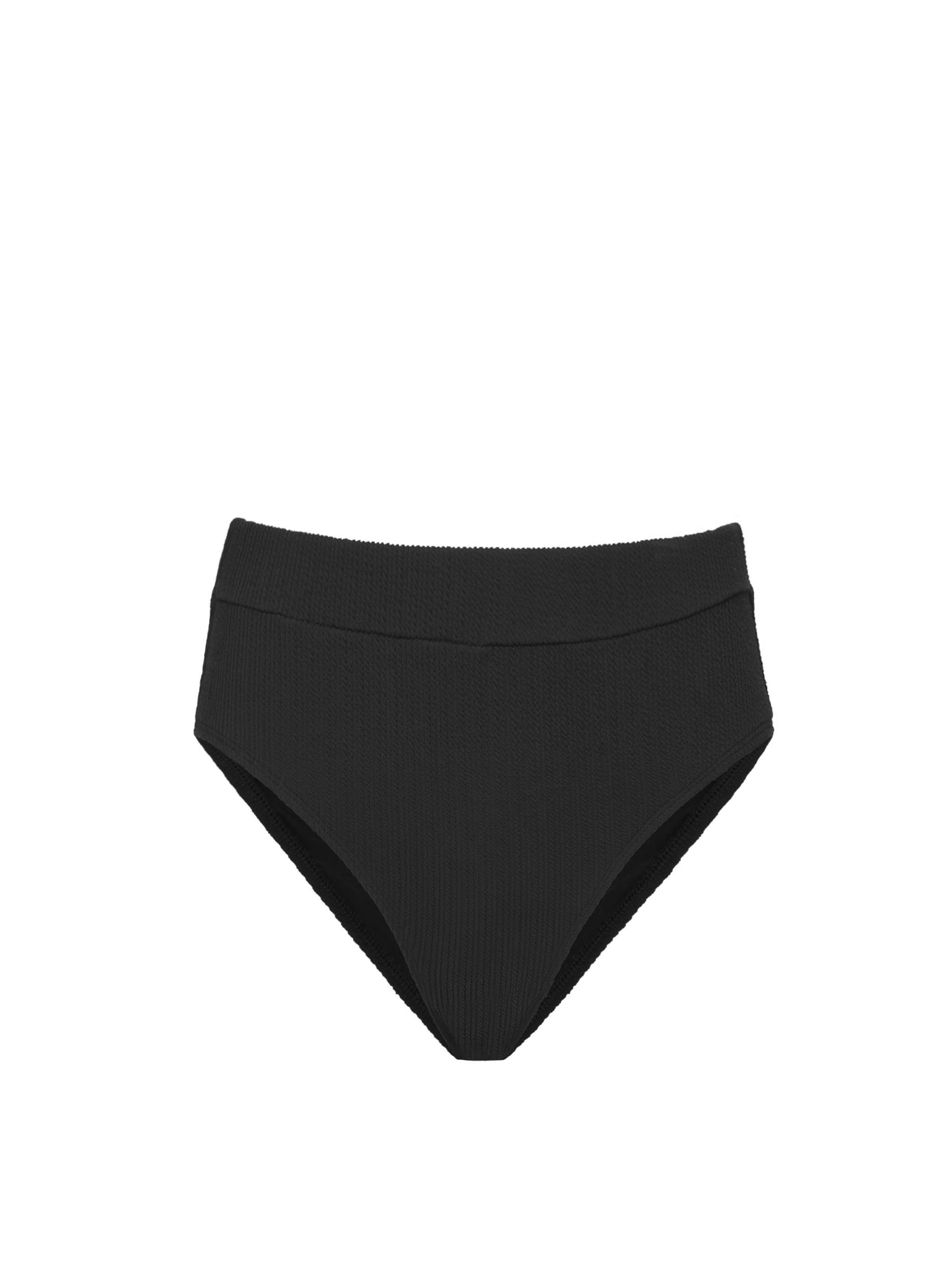 Change Of Scenery Women's Hi Leg Hi Waist Bottom In Black Texture In Black