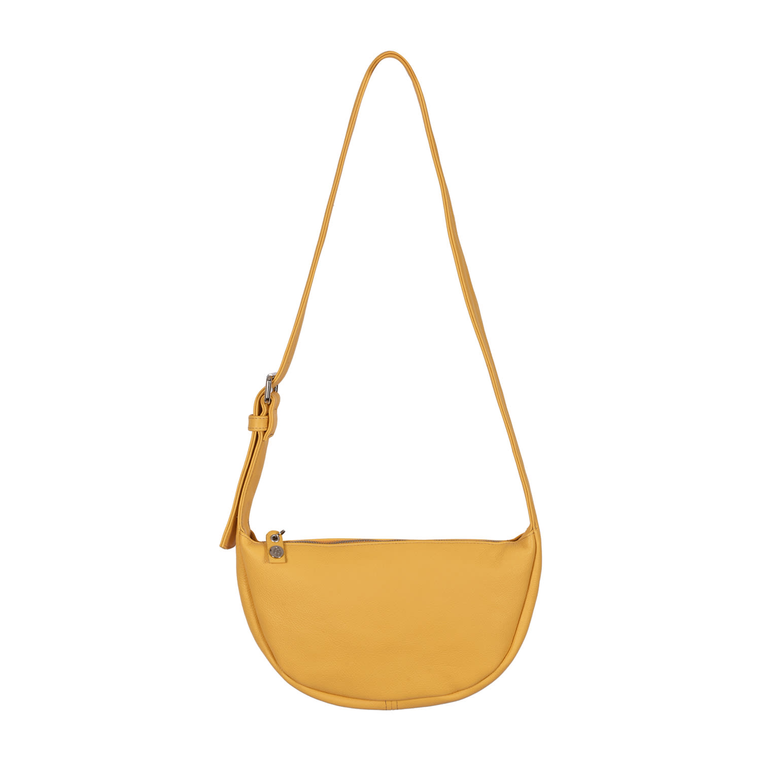 Owen Barry Women's Yellow Leather Shoulder Bag Bumble Dominic In Yellow